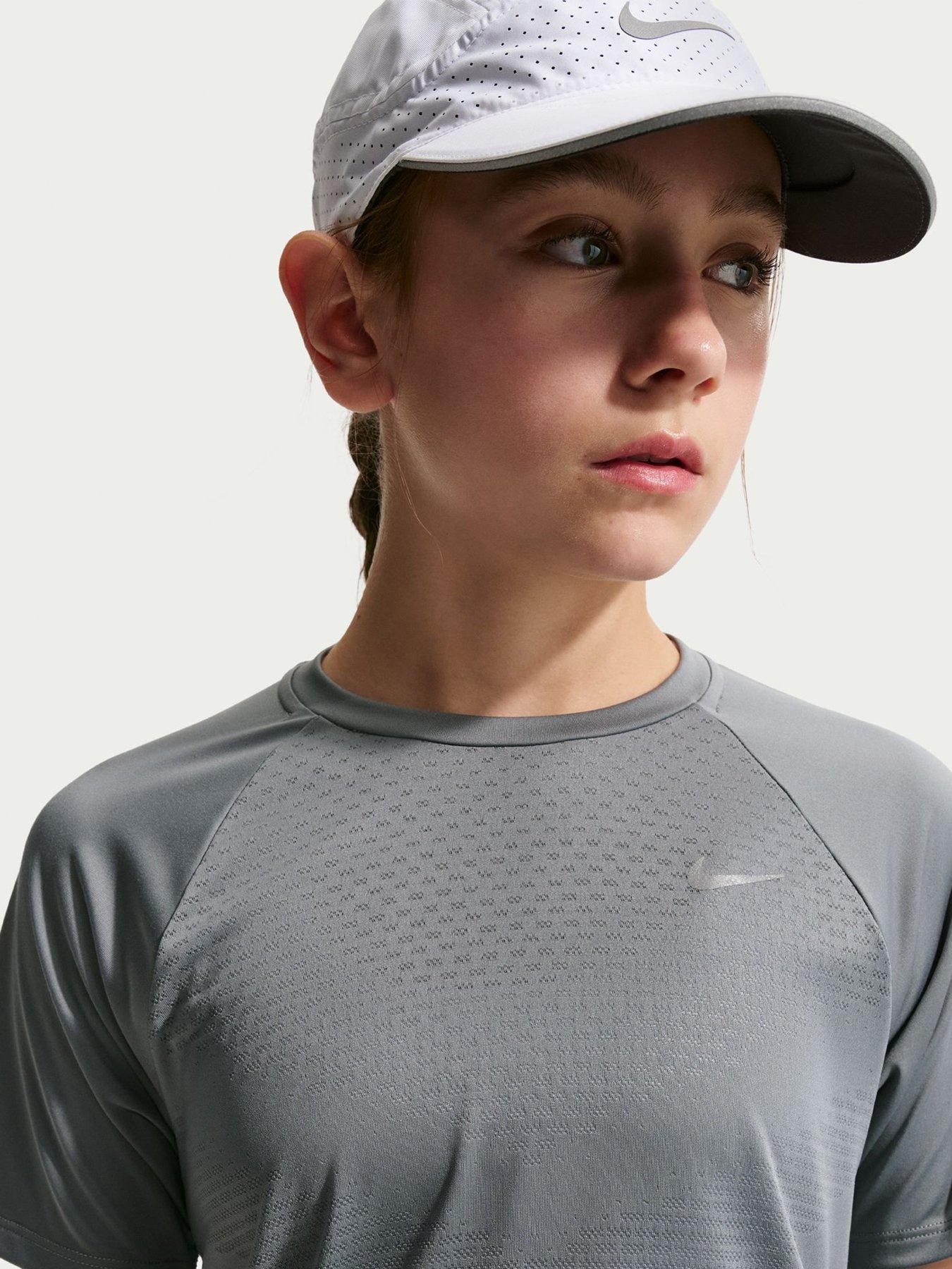 Image 7 of 7 of Nike Junior Boys Dri-FIT Short Sleeve Top - Grey