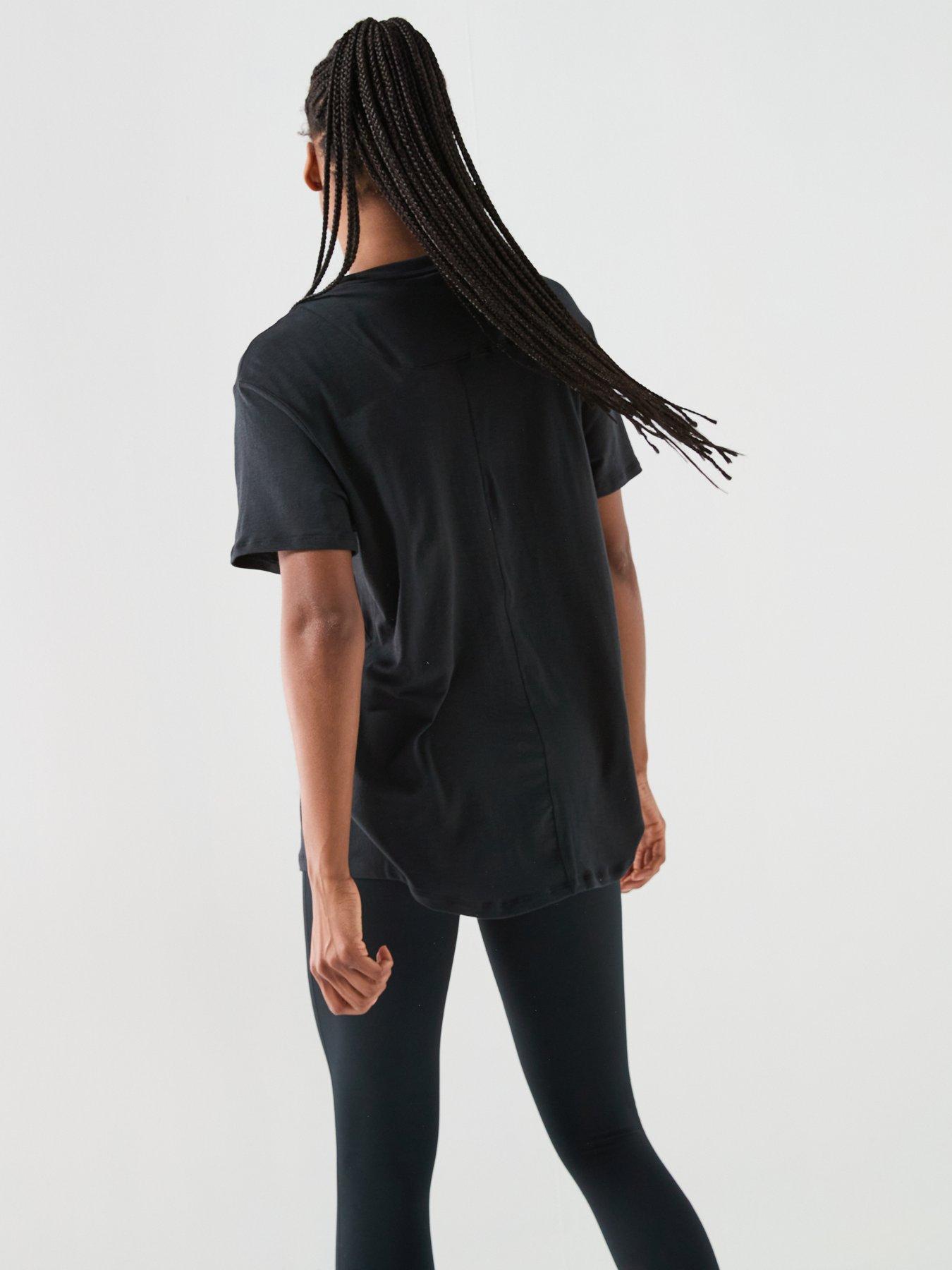 nike-womens-training-one-relaxed-dri-fit-t-shirt-blackwhitestillFront