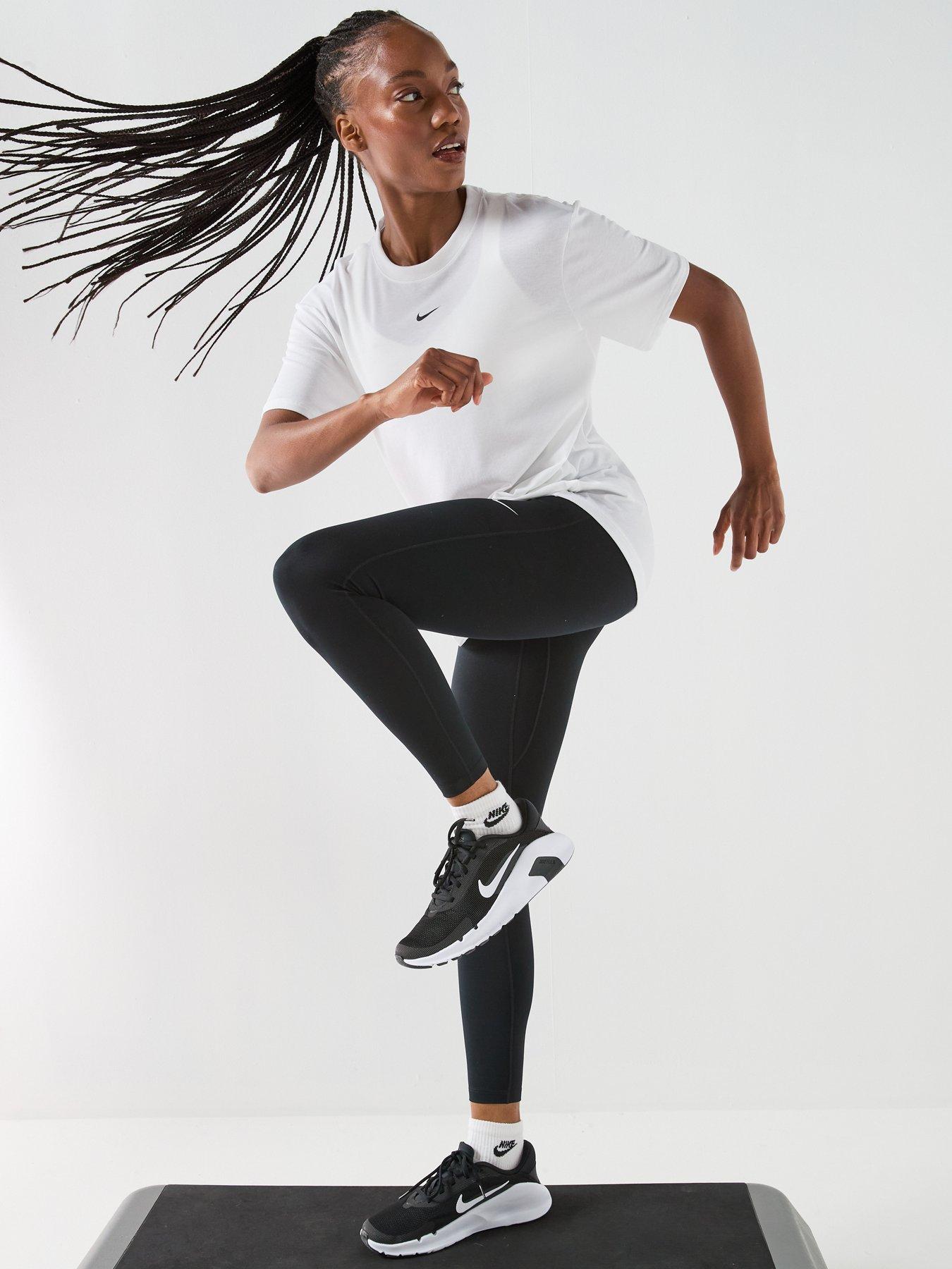 Image 3 of 7 of Nike Womens Training One Relaxed Dri-FIT T-Shirt - White