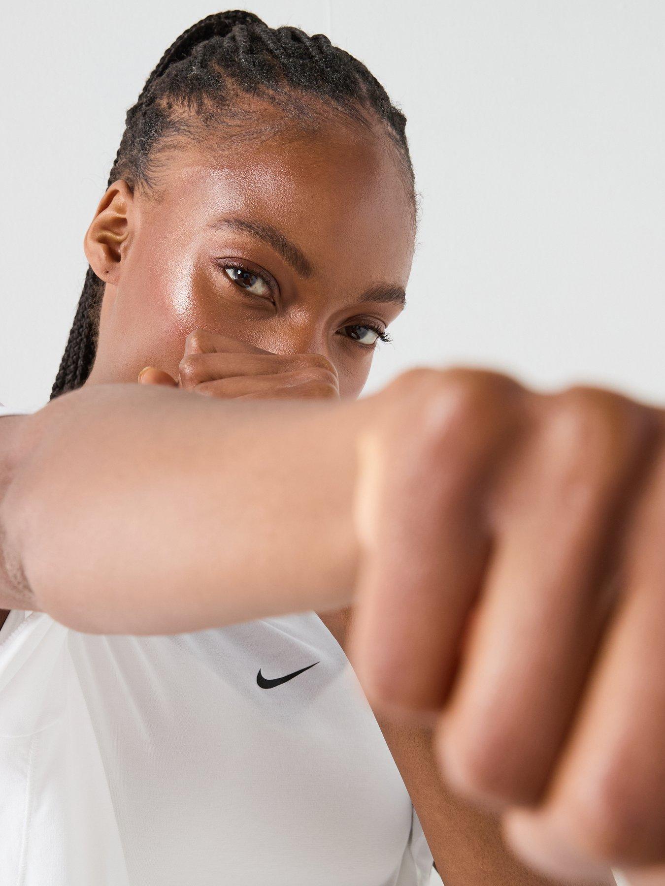 Image 4 of 7 of Nike Womens Training One Relaxed Dri-FIT T-Shirt - White