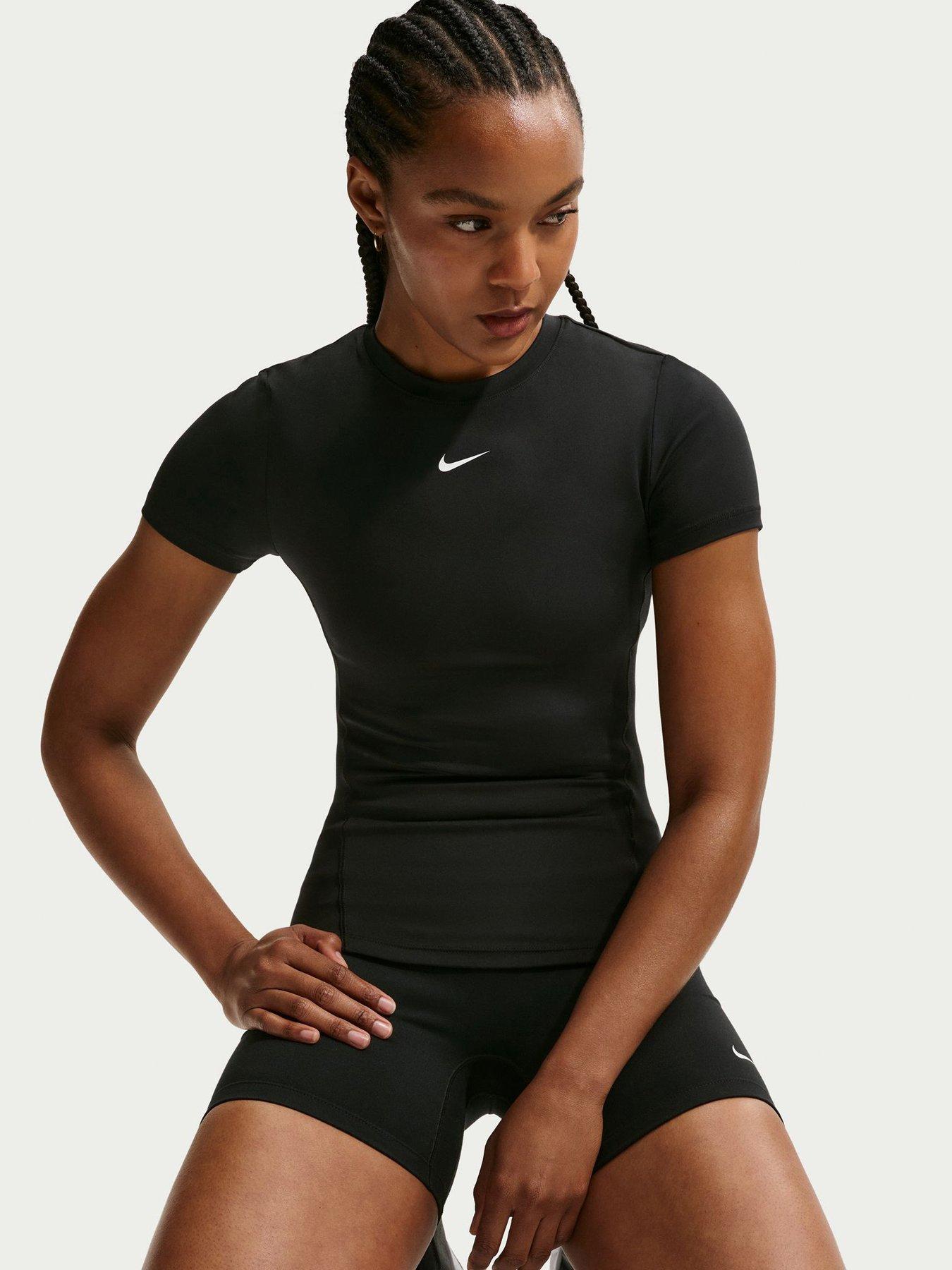 Nike Womens Training One Fitted T-Shirt - Black/White