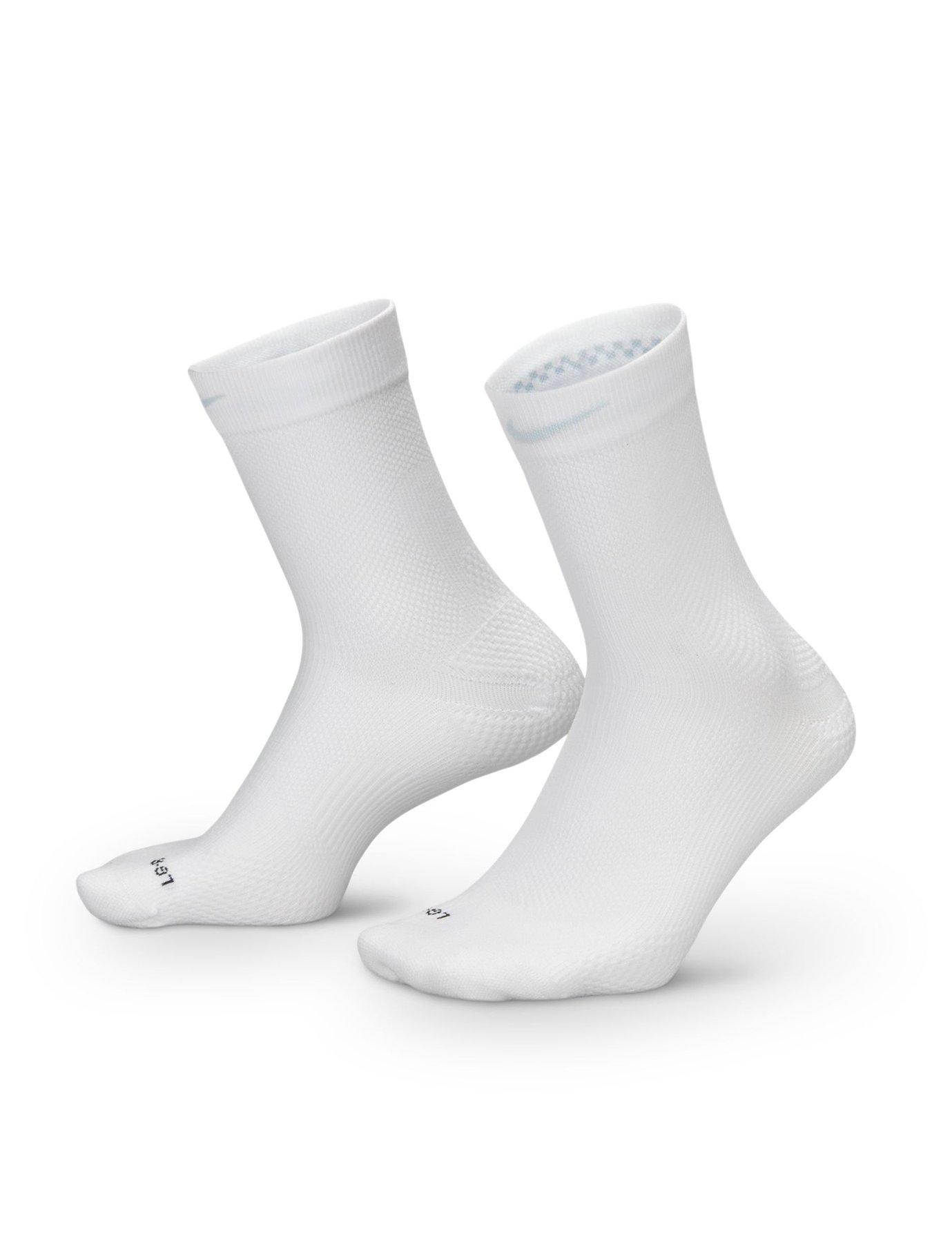 Image 1 of 4 of Nike Unisex Running Lightweight Micro Crew Socks (1 Pair) - White