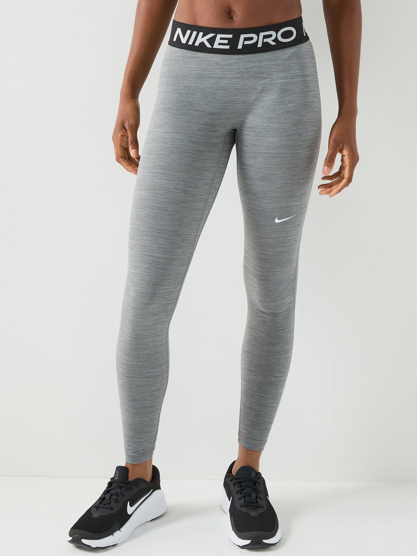 Nike Womens Pro 365 Dri-FIT Training Mid Rise Tights - Grey
