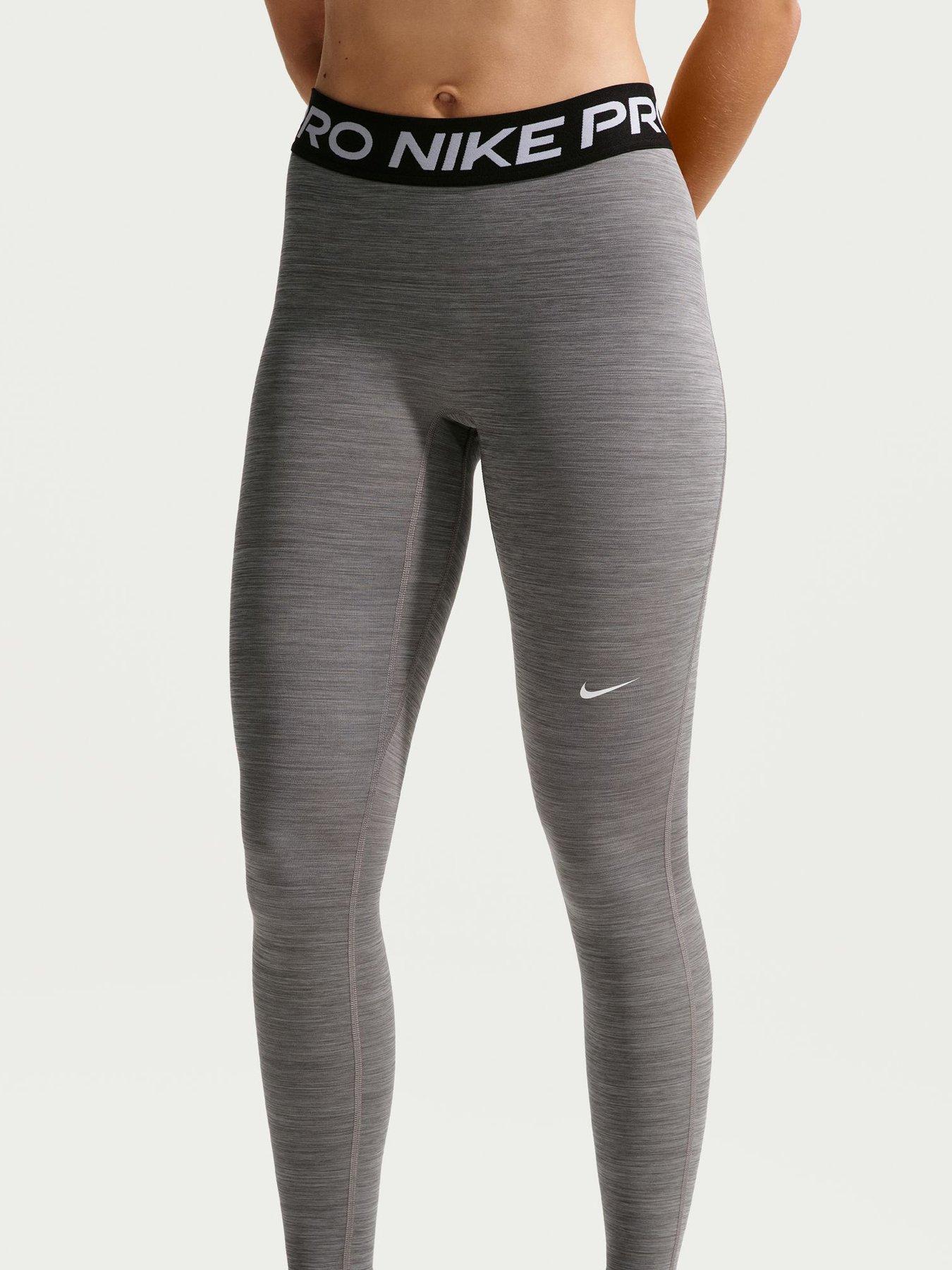 Image 1 of 5 of Nike Womens Pro 365 Dri-FIT Training Mid Rise Tights - Grey
