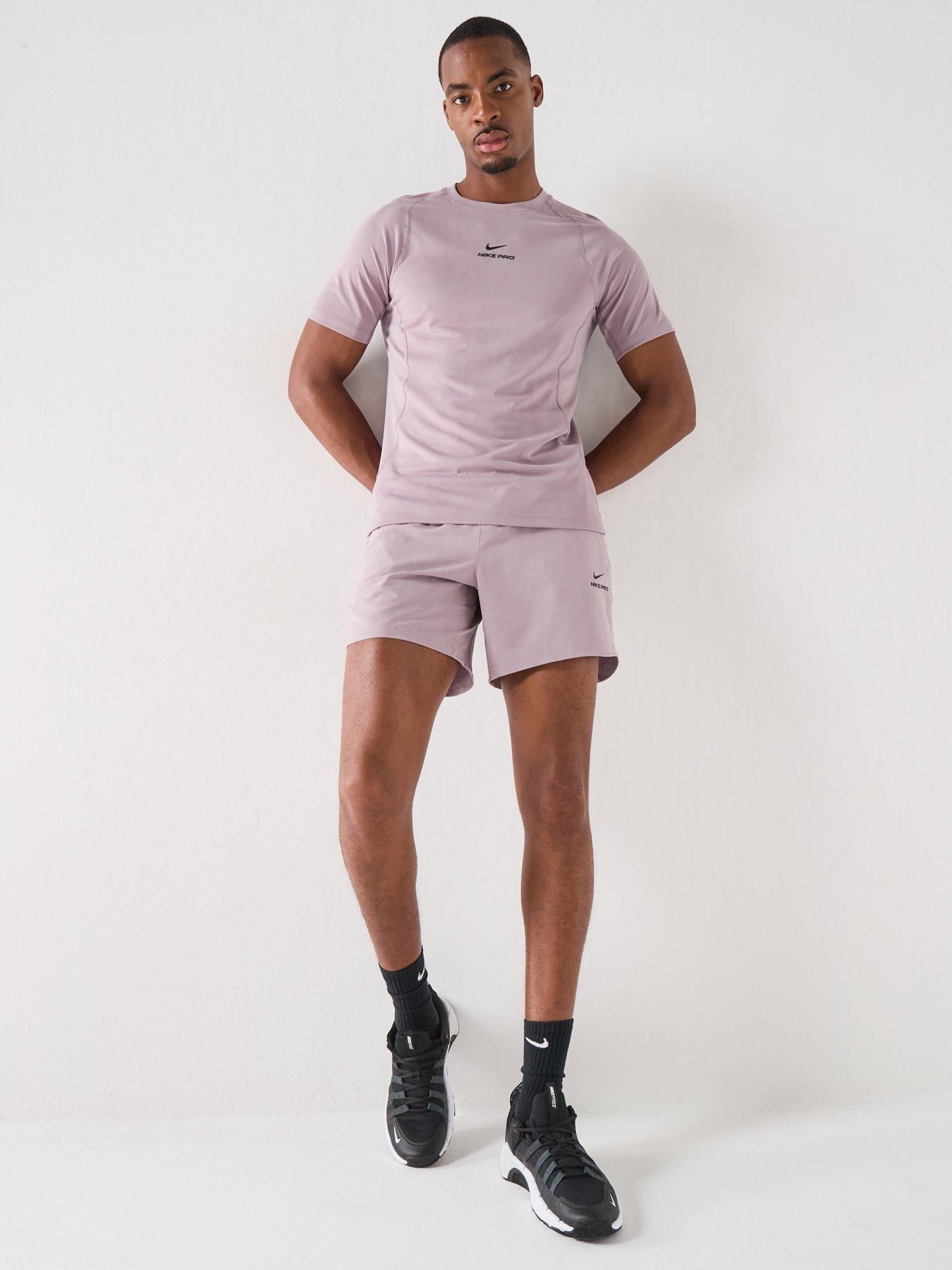 Image 3 of 7 of Nike Mens Training Dri-FIT Short Sleeve Top - Light Purple