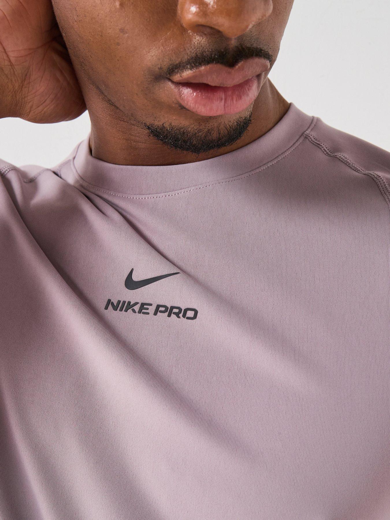 Image 4 of 7 of Nike Mens Training Dri-FIT Short Sleeve Top - Light Purple