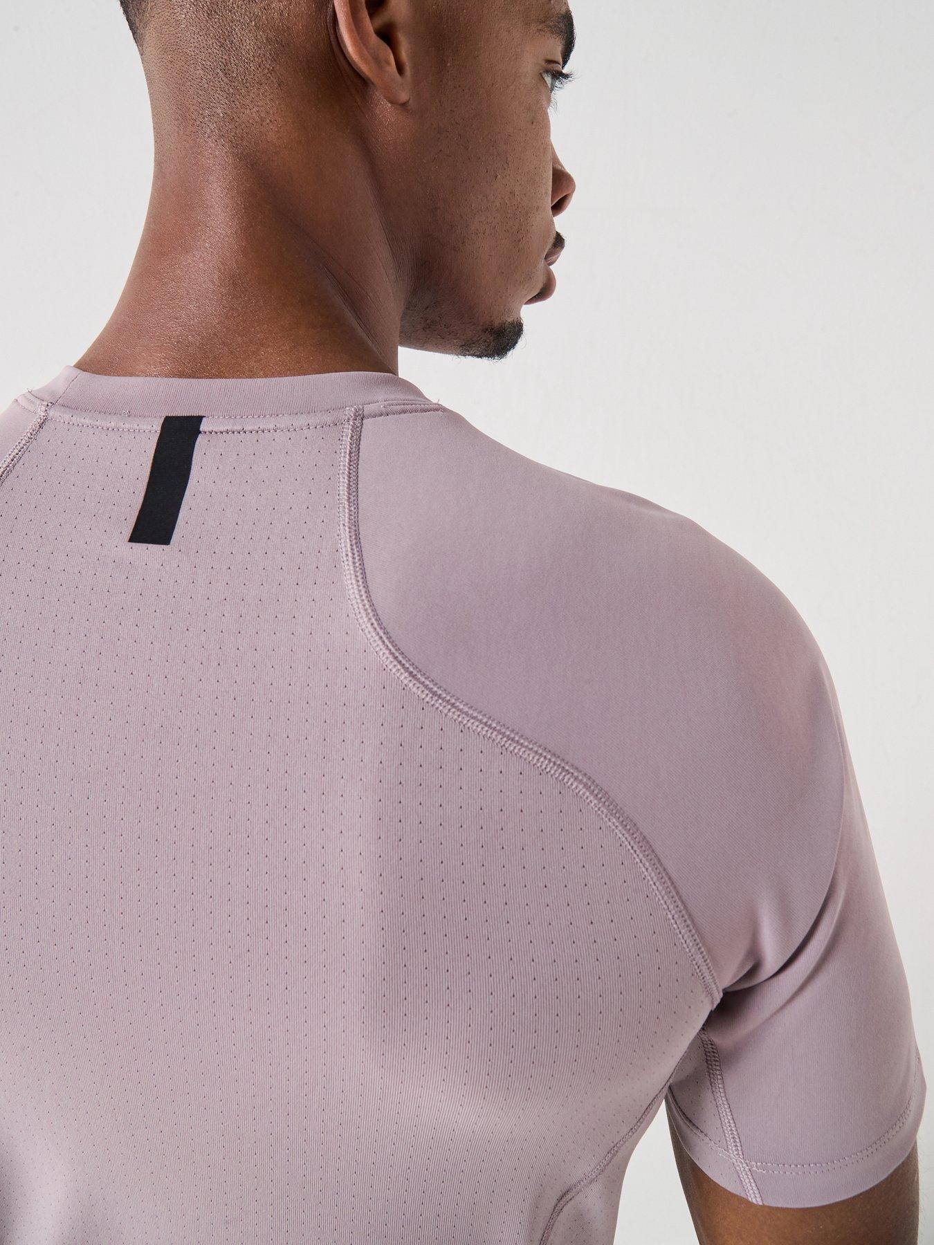Image 6 of 7 of Nike Mens Training Dri-FIT Short Sleeve Top - Light Purple