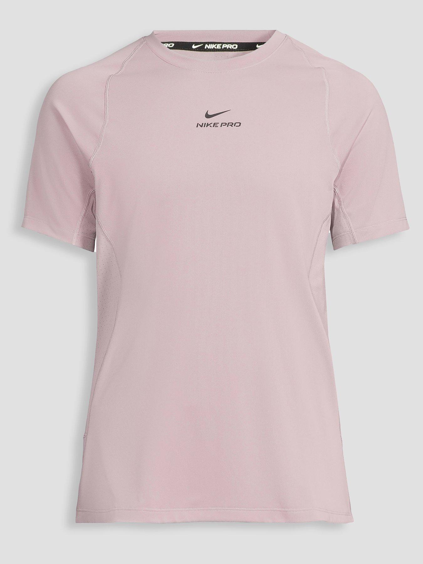 Image 7 of 7 of Nike Mens Training Dri-FIT Short Sleeve Top - Light Purple