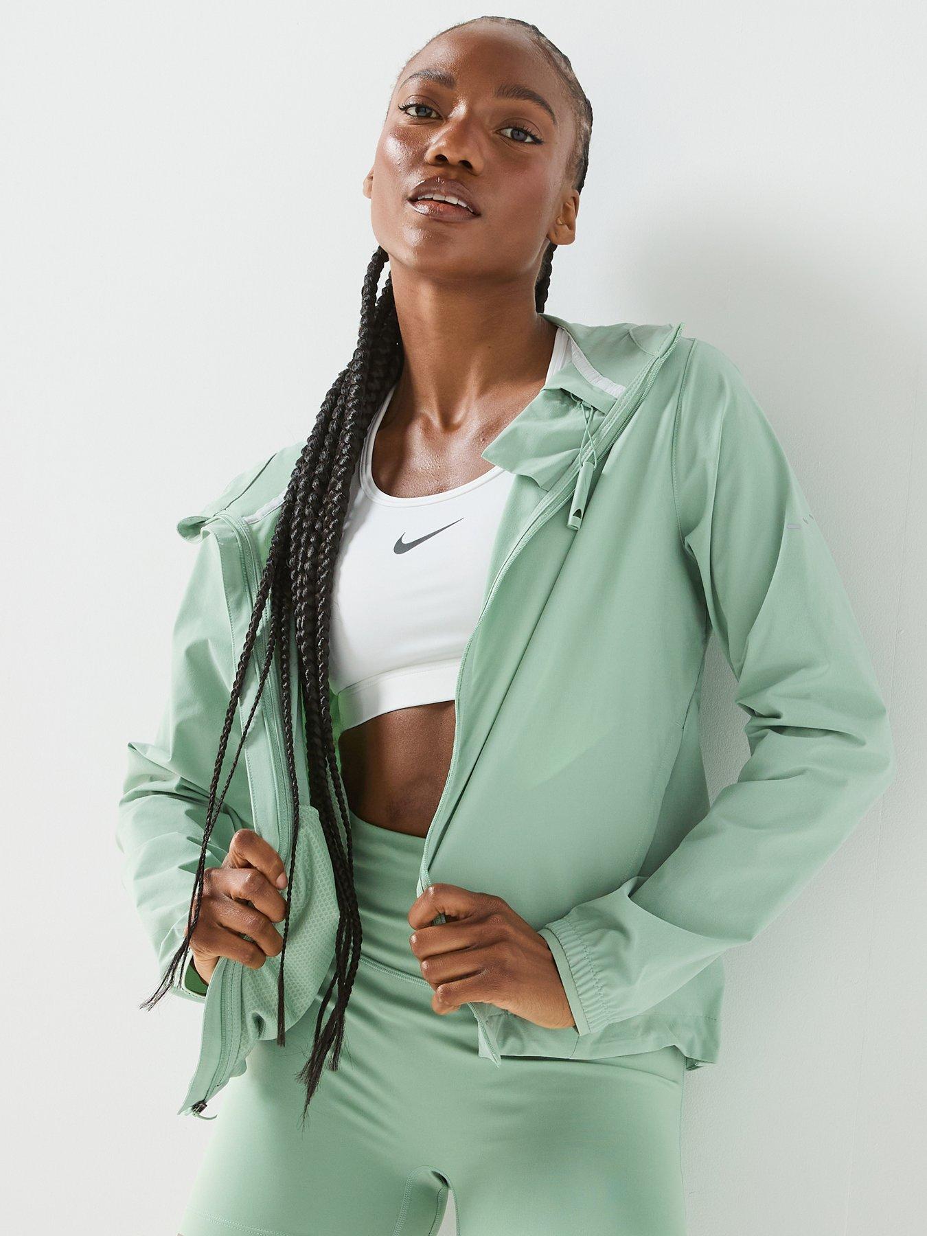 Nike Womens Running Repel Packable Running Jacket - Green