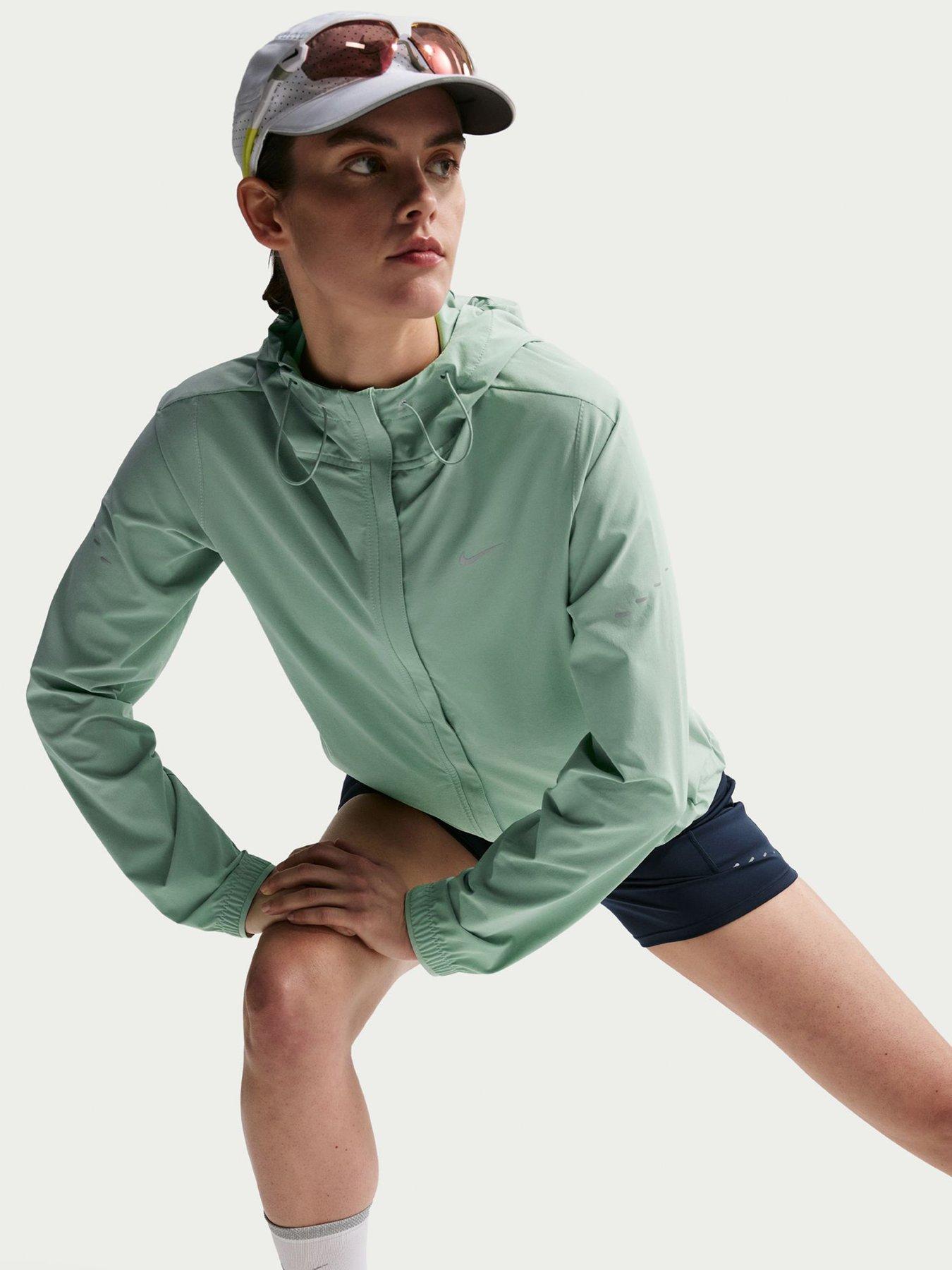 Image 3 of 7 of Nike Womens Running Repel Packable Running Jacket - Green