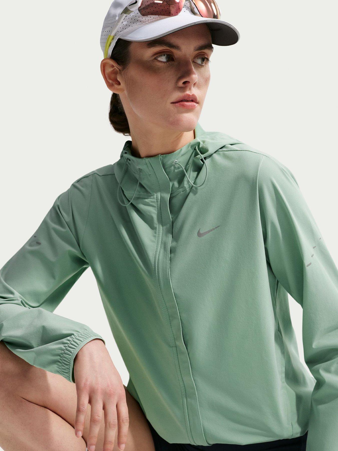 Image 5 of 7 of Nike Womens Running Repel Packable Running Jacket - Green