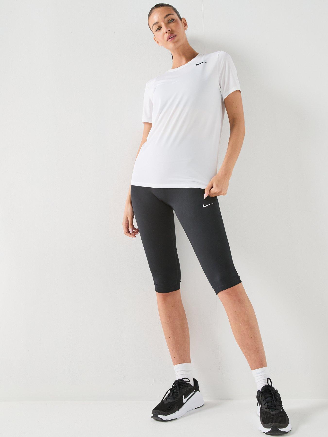 Image 3 of 5 of Nike Womens Training Dri-FIT T-Shirt - White