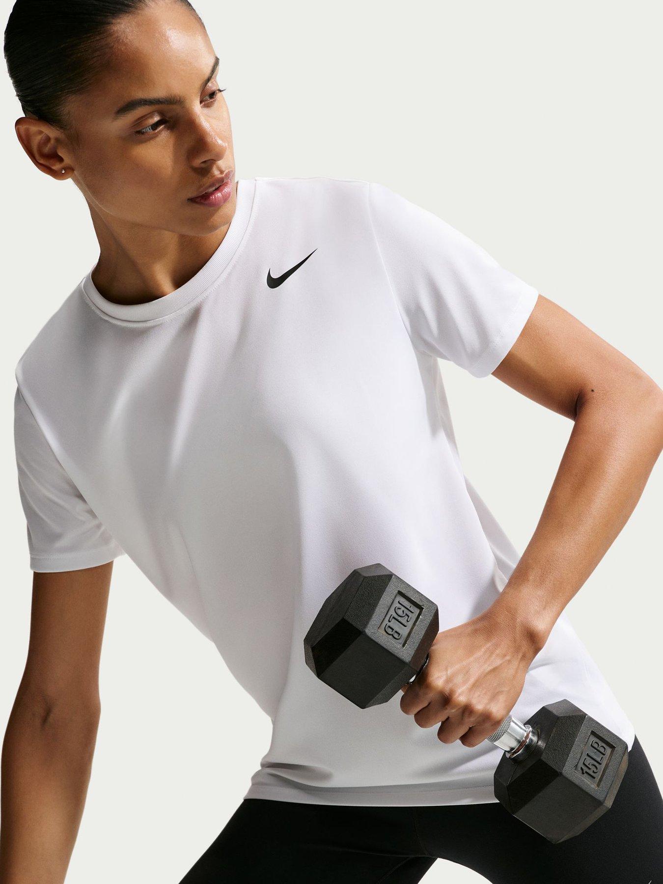Image 5 of 5 of Nike Womens Training Dri-FIT T-Shirt - White