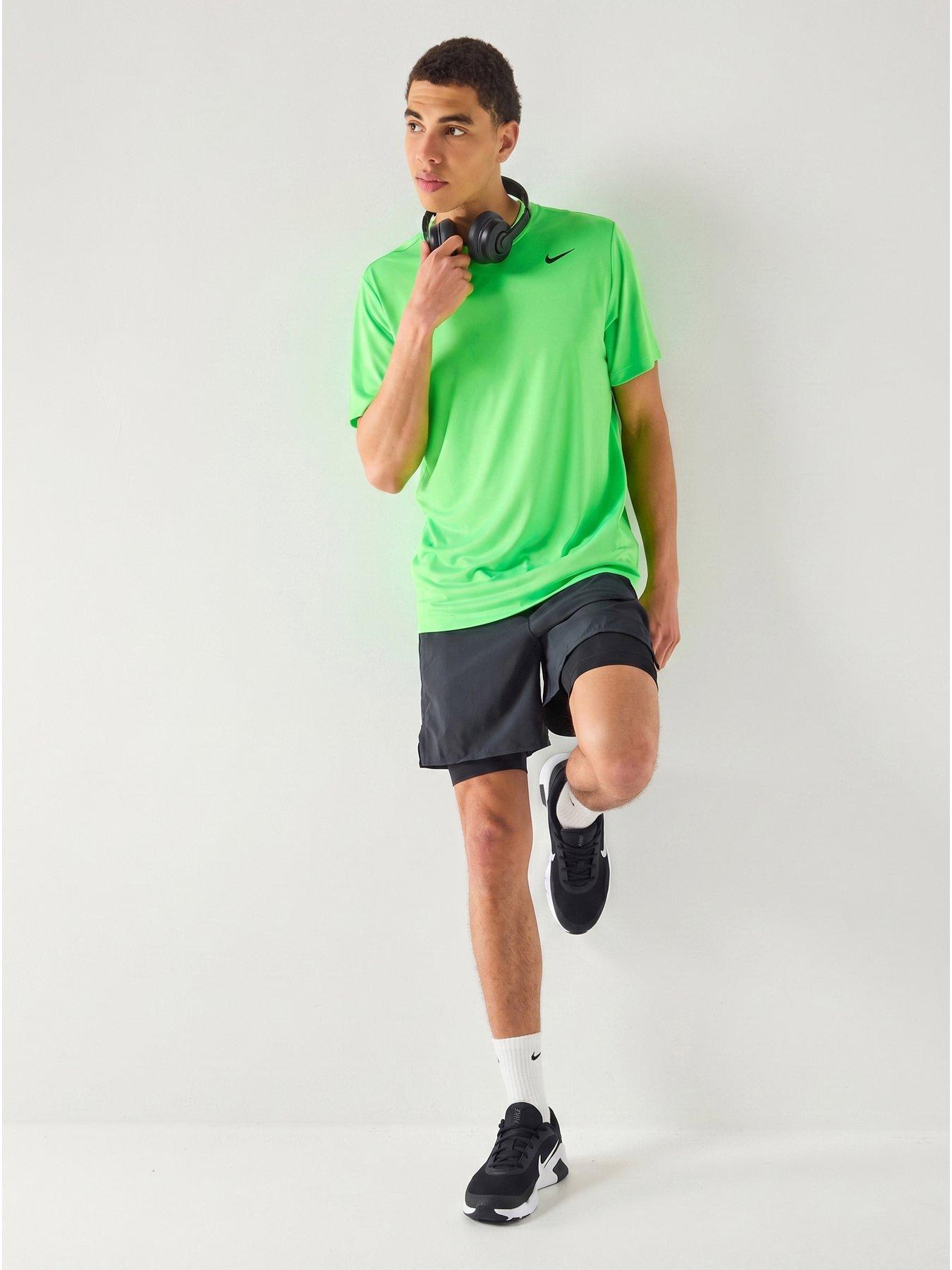 Nike Mens Training Dri-FIT Fitness T-Shirt - Green