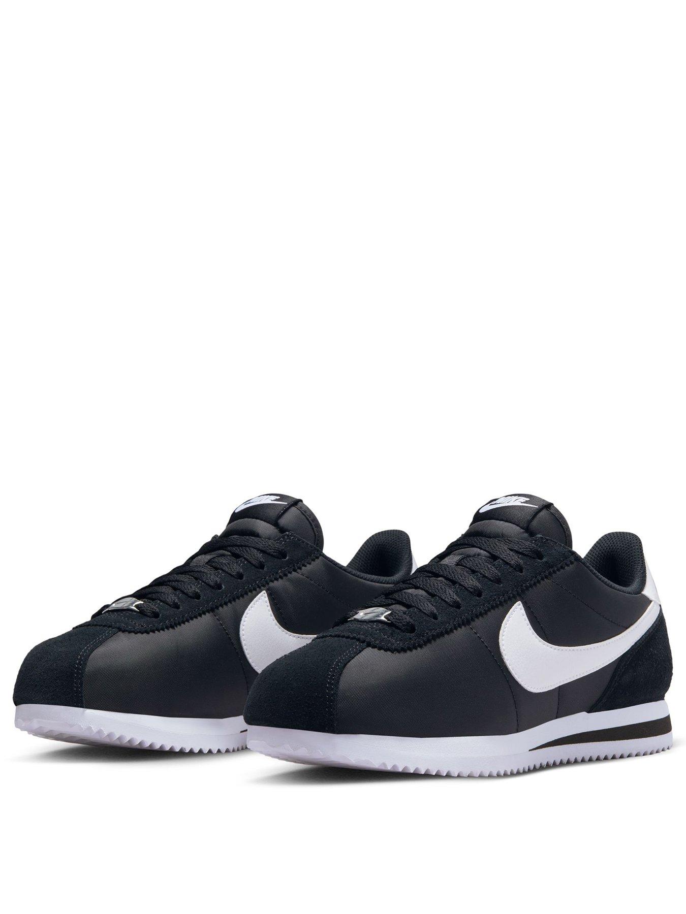 nike-womens-cortez-textile-trainers-blackstillFront