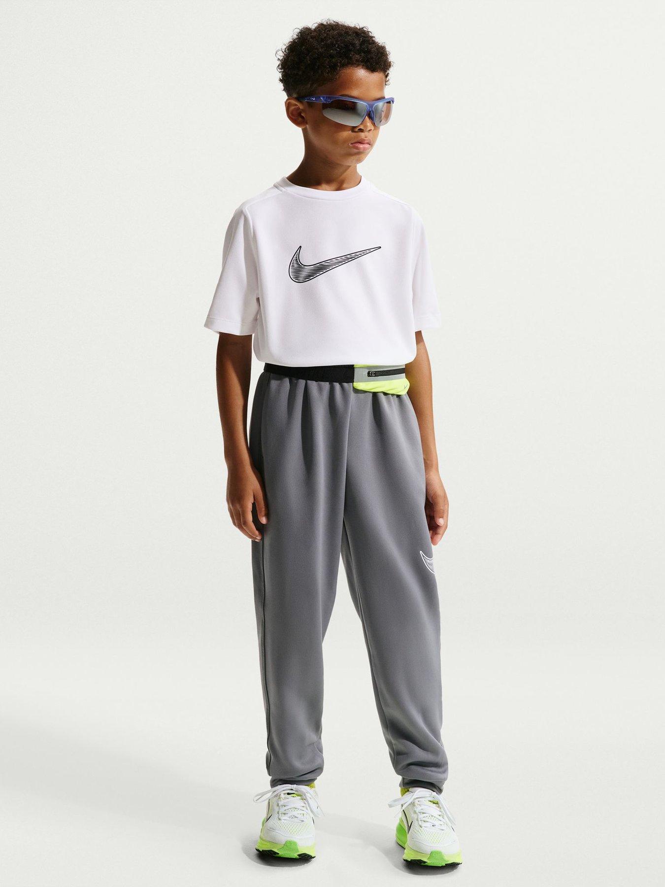 Image 1 of 5 of Nike Junior Boys Training Dri-FIT Short Sleeve Top - White