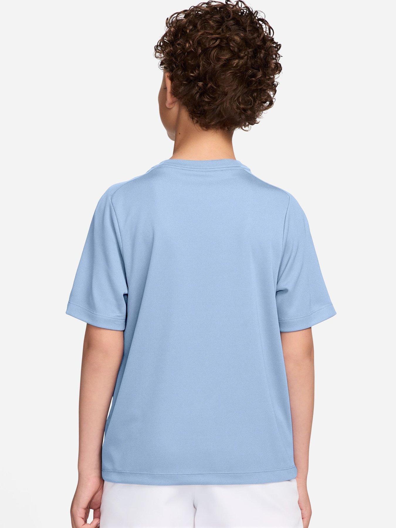 Image 2 of 3 of Nike Junior Boys Training Dri-FIT Short Sleeve Top - Blue