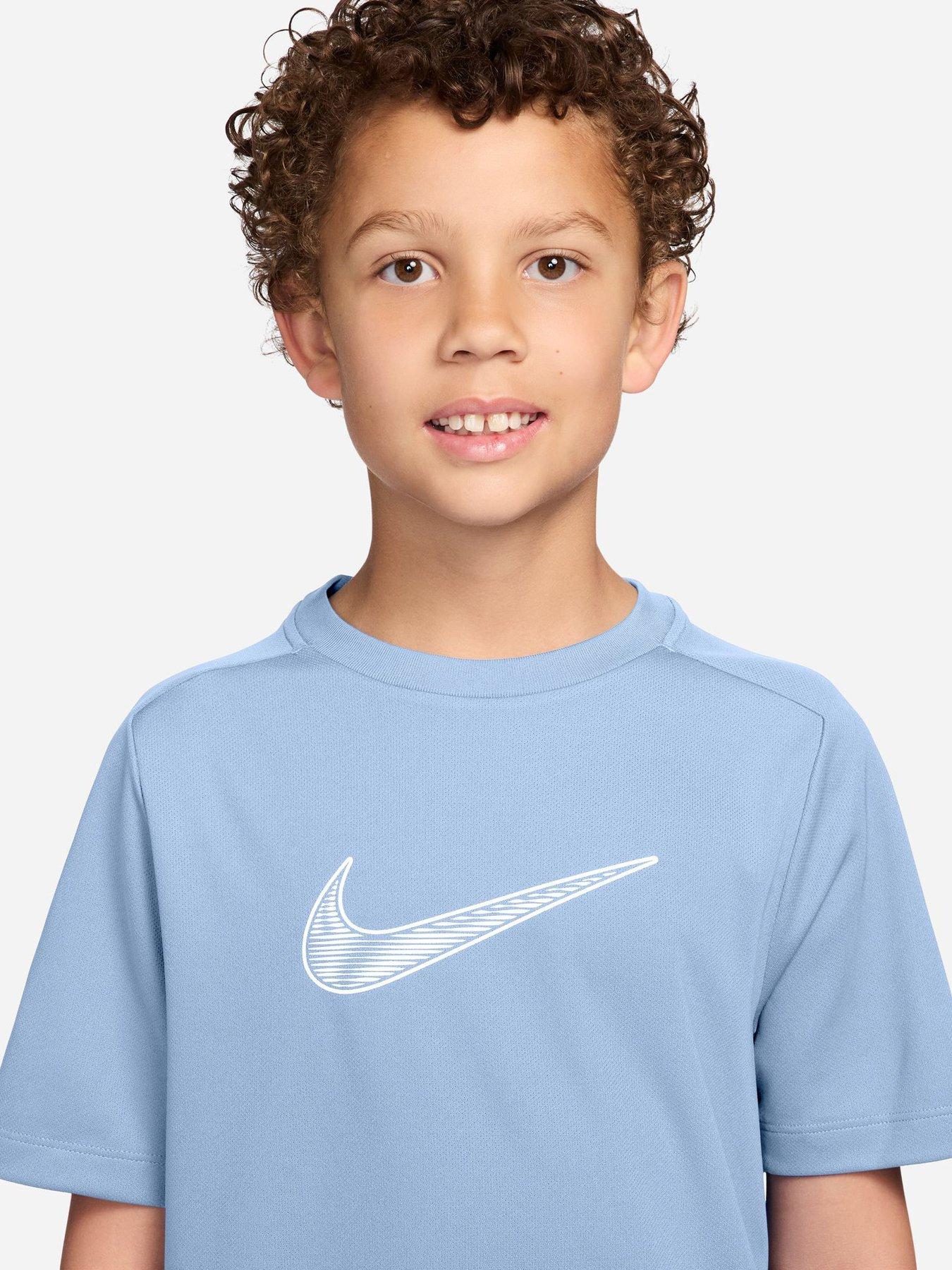 Image 3 of 3 of Nike Junior Boys Training Dri-FIT Short Sleeve Top - Blue