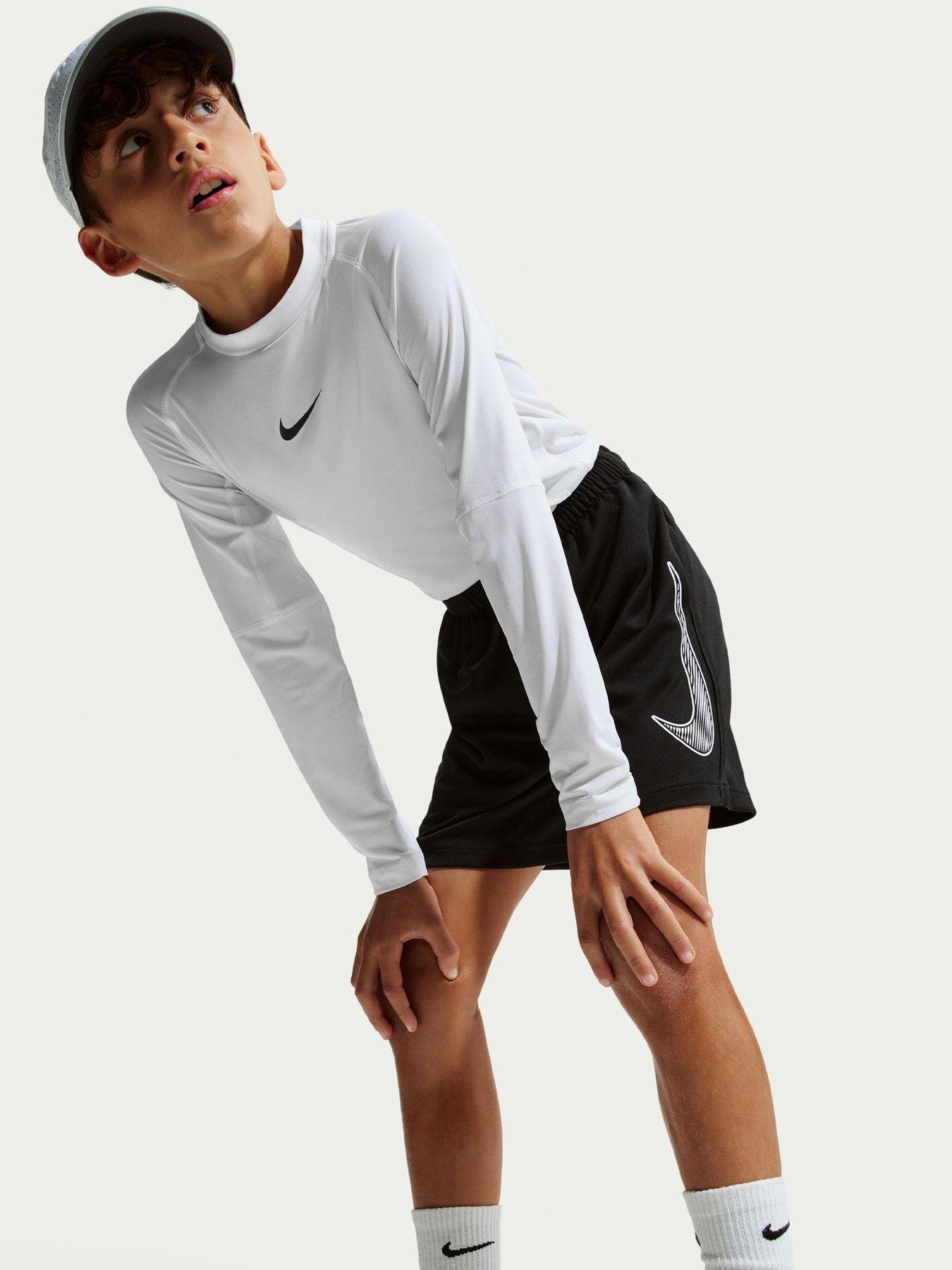 Image 4 of 6 of Nike Junior Boys Training Dri-FIT Shorts - Black