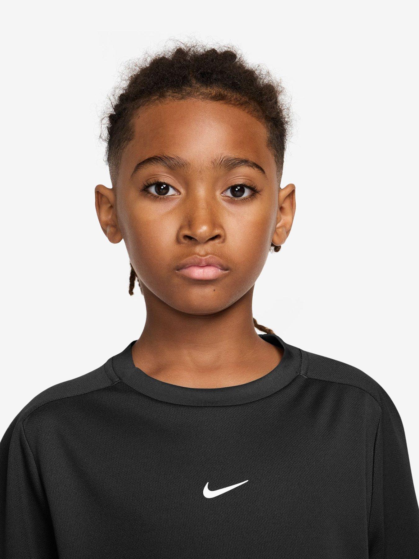 Image 3 of 3 of Nike Junior Boys Training Dri-FIT Short Sleeve Graphic Top - Black