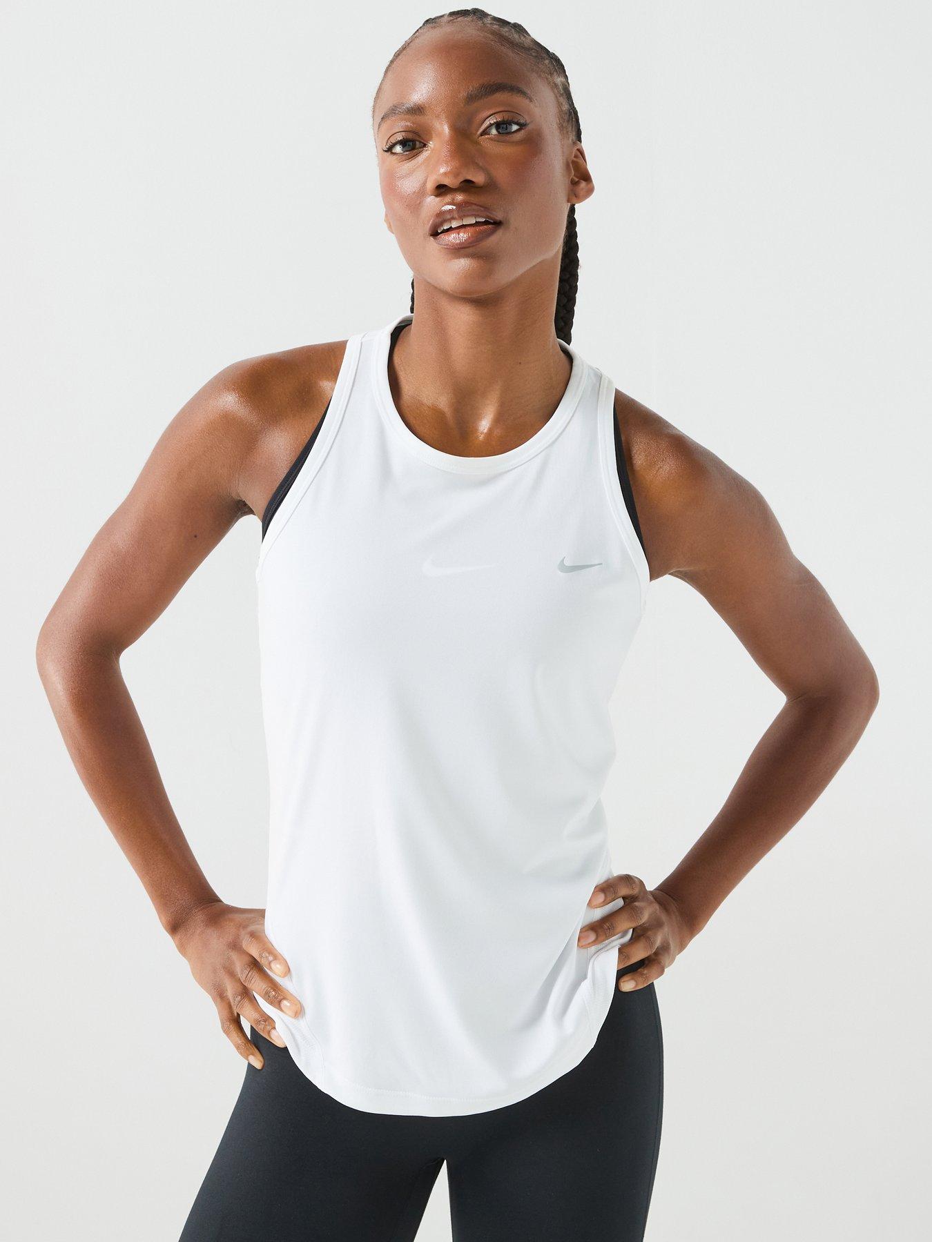 Nike Womens Running Dri-FIT Tank Top - White