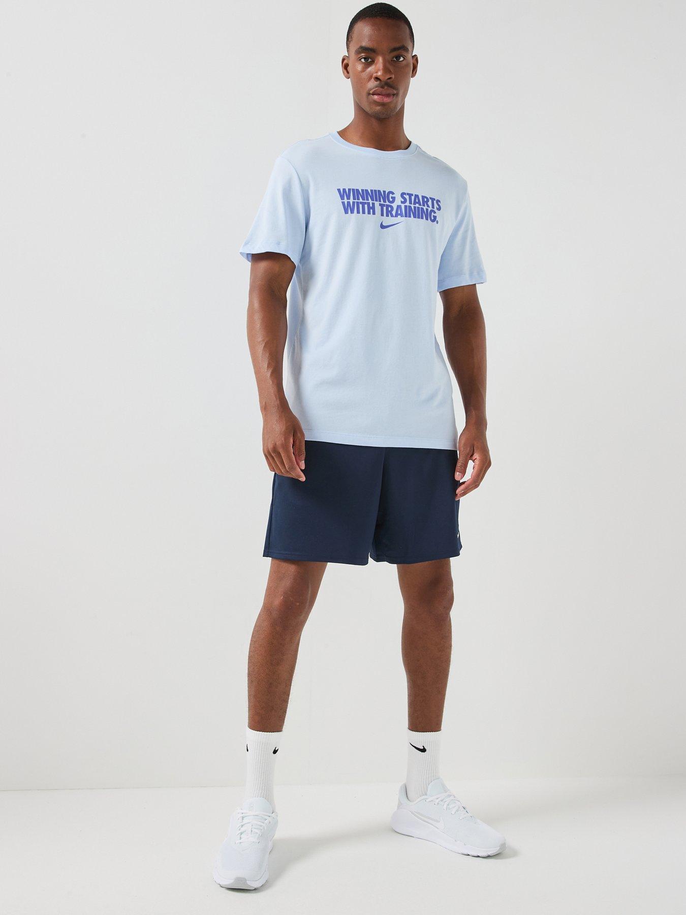 Image 1 of 5 of Nike Mens Training Dri-FIT Flex 7 Inch Short - Navy