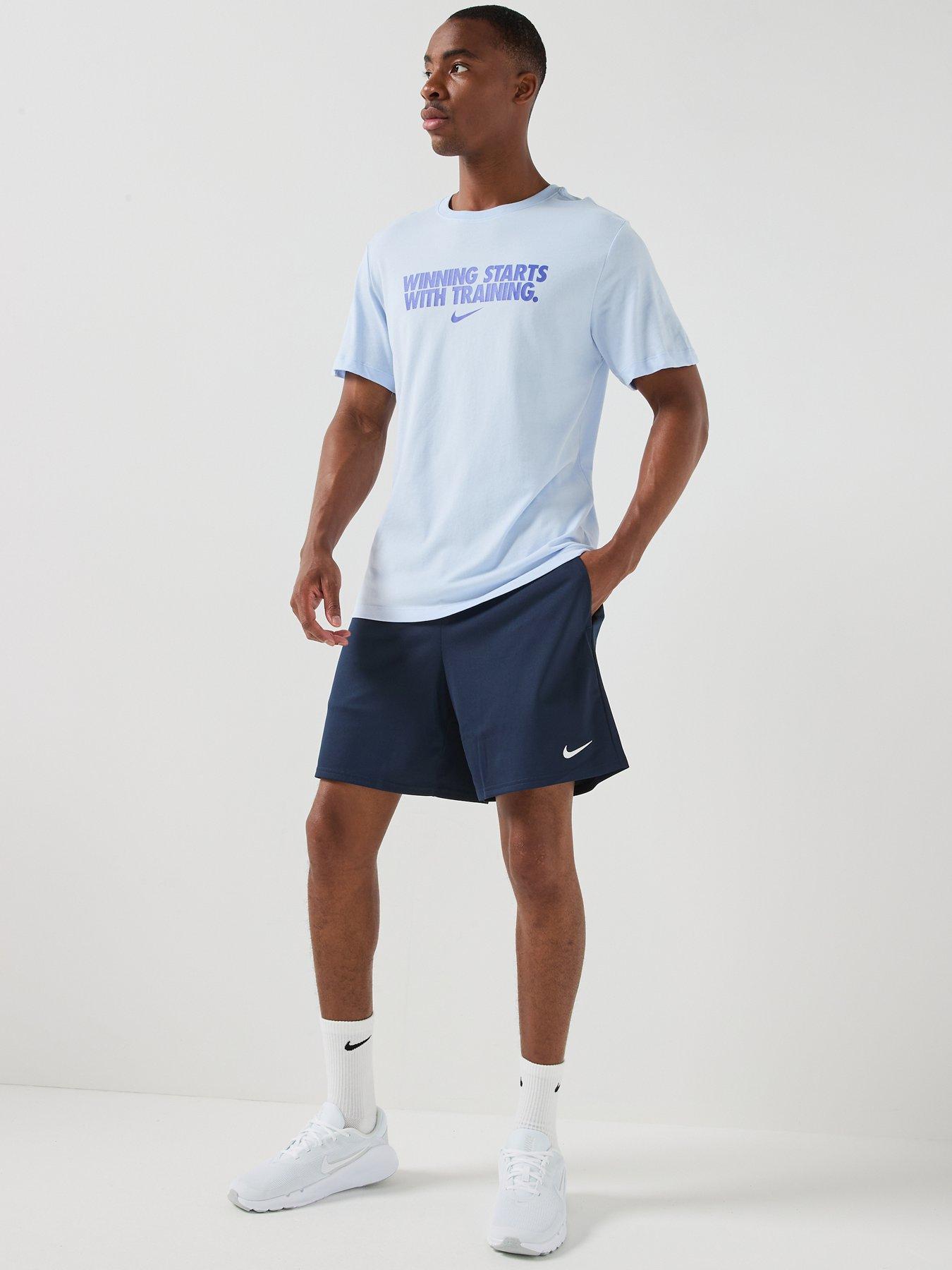 Image 4 of 5 of Nike Mens Training Dri-FIT Flex 7 Inch Short - Navy