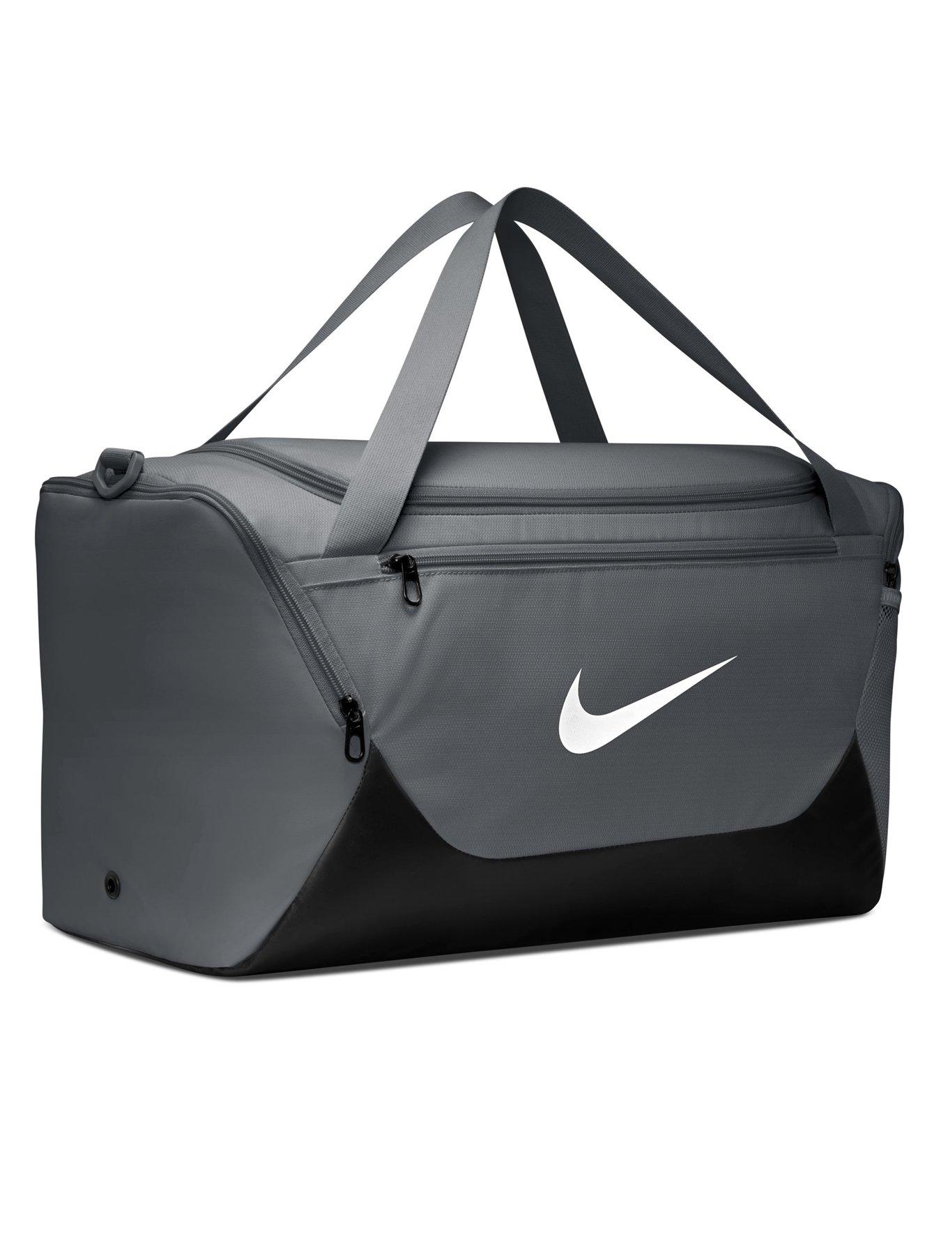 Image 3 of 6 of Nike Unisex Training Small Brasilia Duffel Bag - Grey