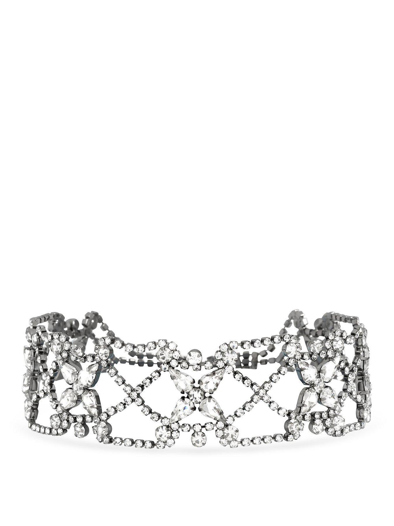 Image 1 of 5 of Mood Mood Hematite Crystal Lattice Choker
