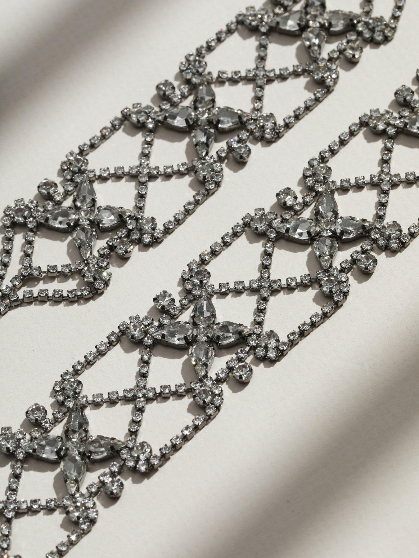 Image 3 of 5 of Mood Mood Hematite Crystal Lattice Choker