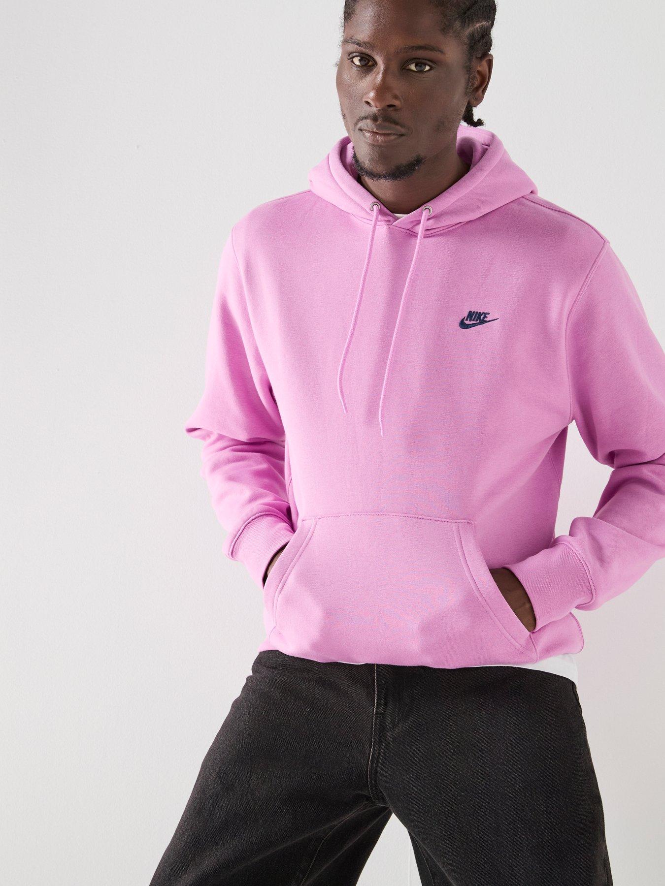 Nike Men's Pullover Fleece Hoodie - Purple