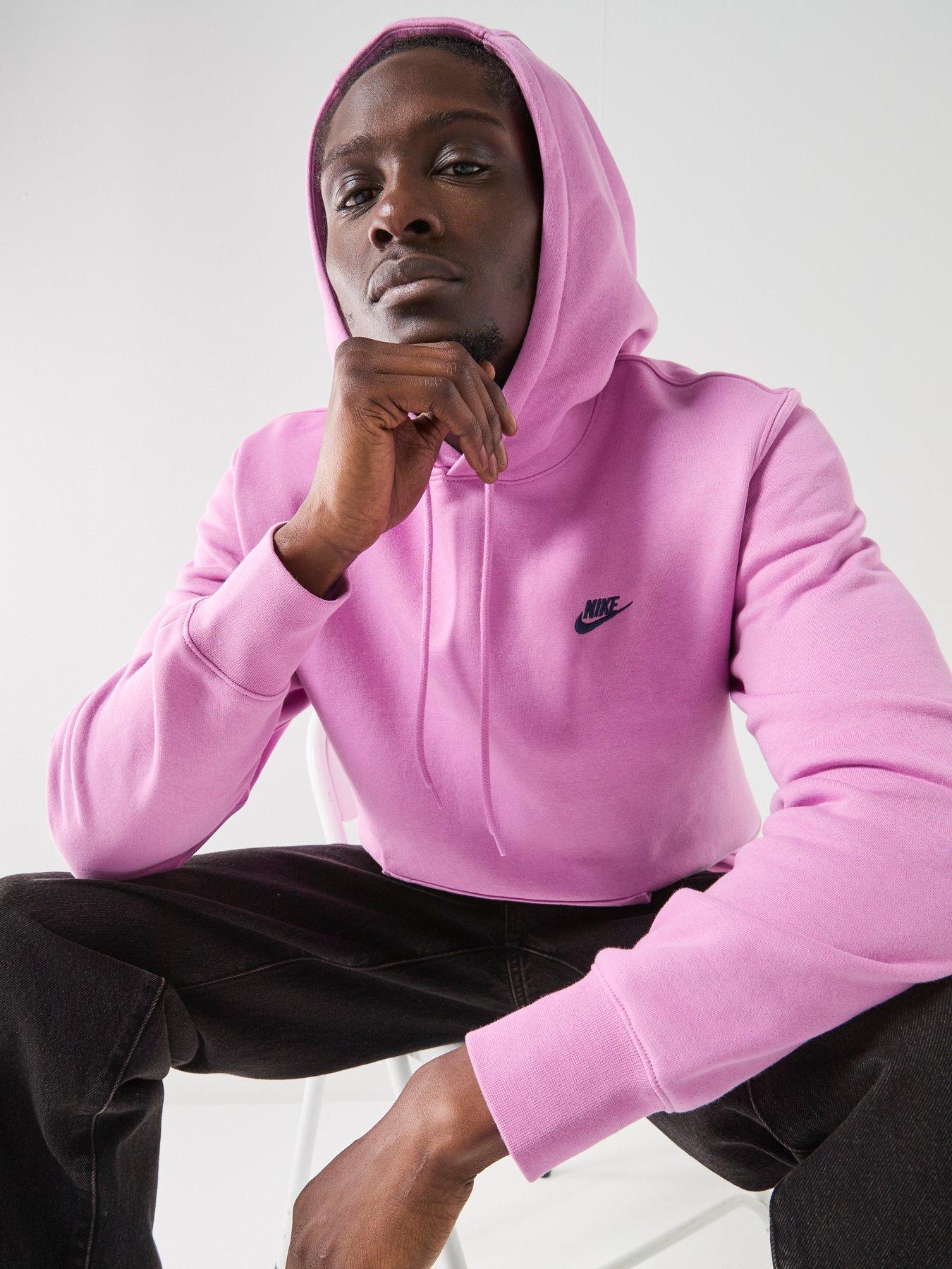 Image 4 of 7 of Nike Men's Pullover Fleece Hoodie - Purple