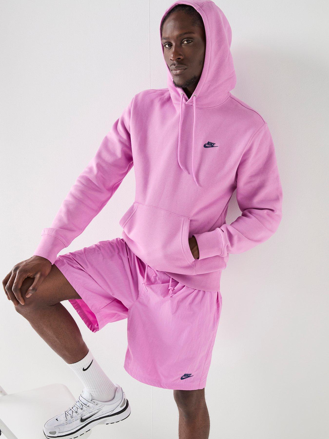 Image 5 of 7 of Nike Men's Pullover Fleece Hoodie - Purple