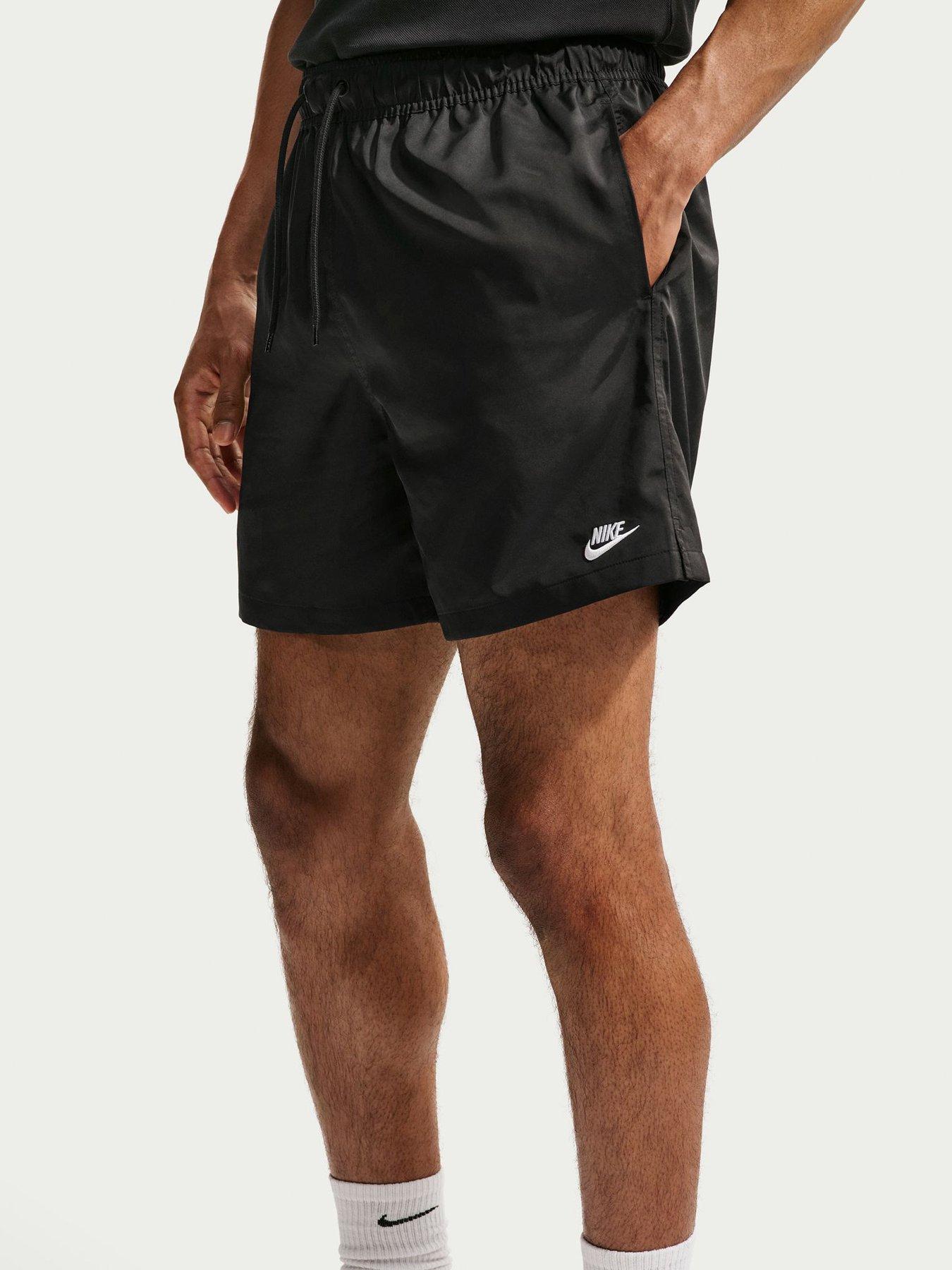 Image 1 of 6 of Nike Mens Club Flow Shorts - Black