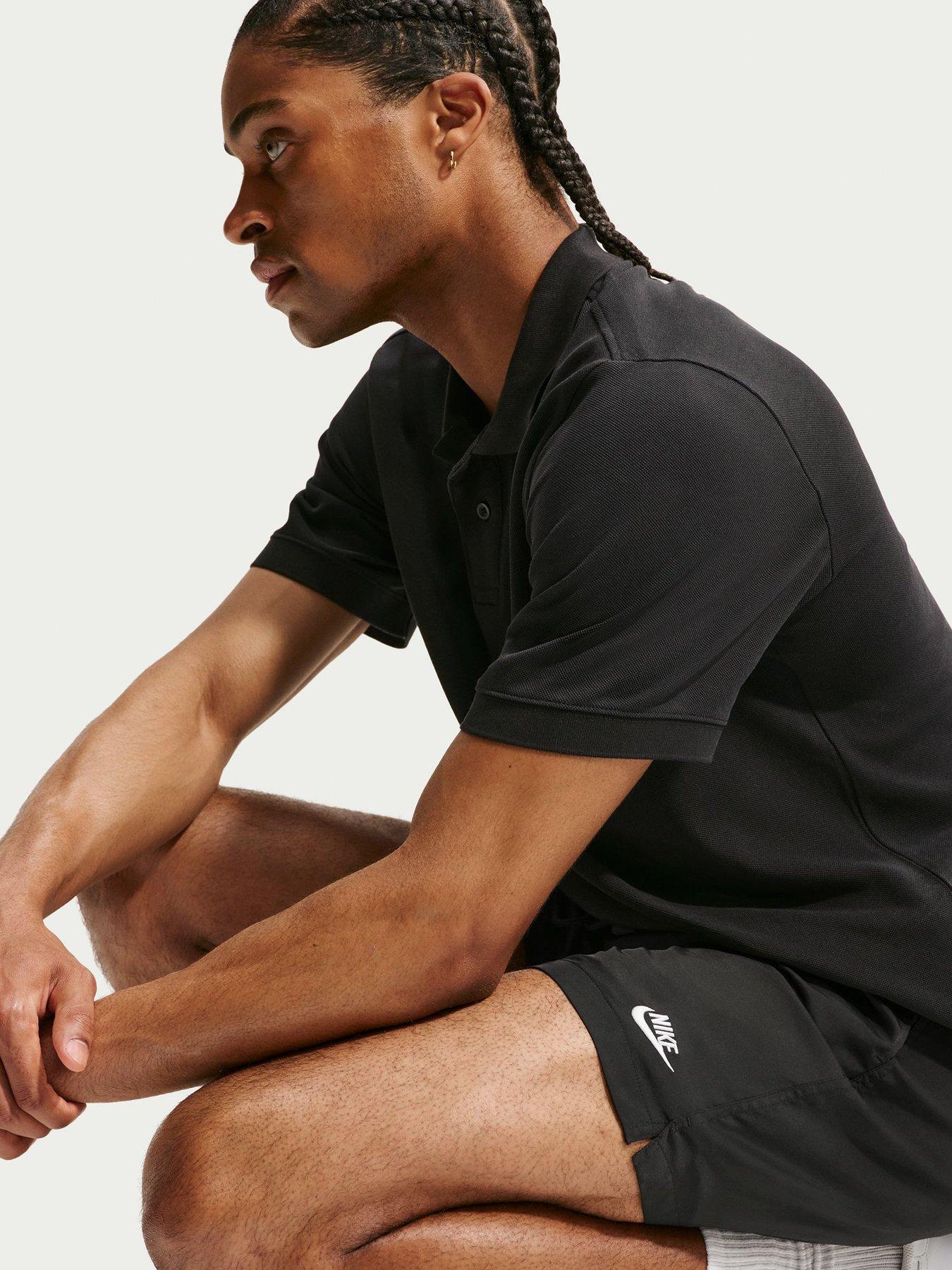 Image 4 of 6 of Nike Mens Club Flow Shorts - Black
