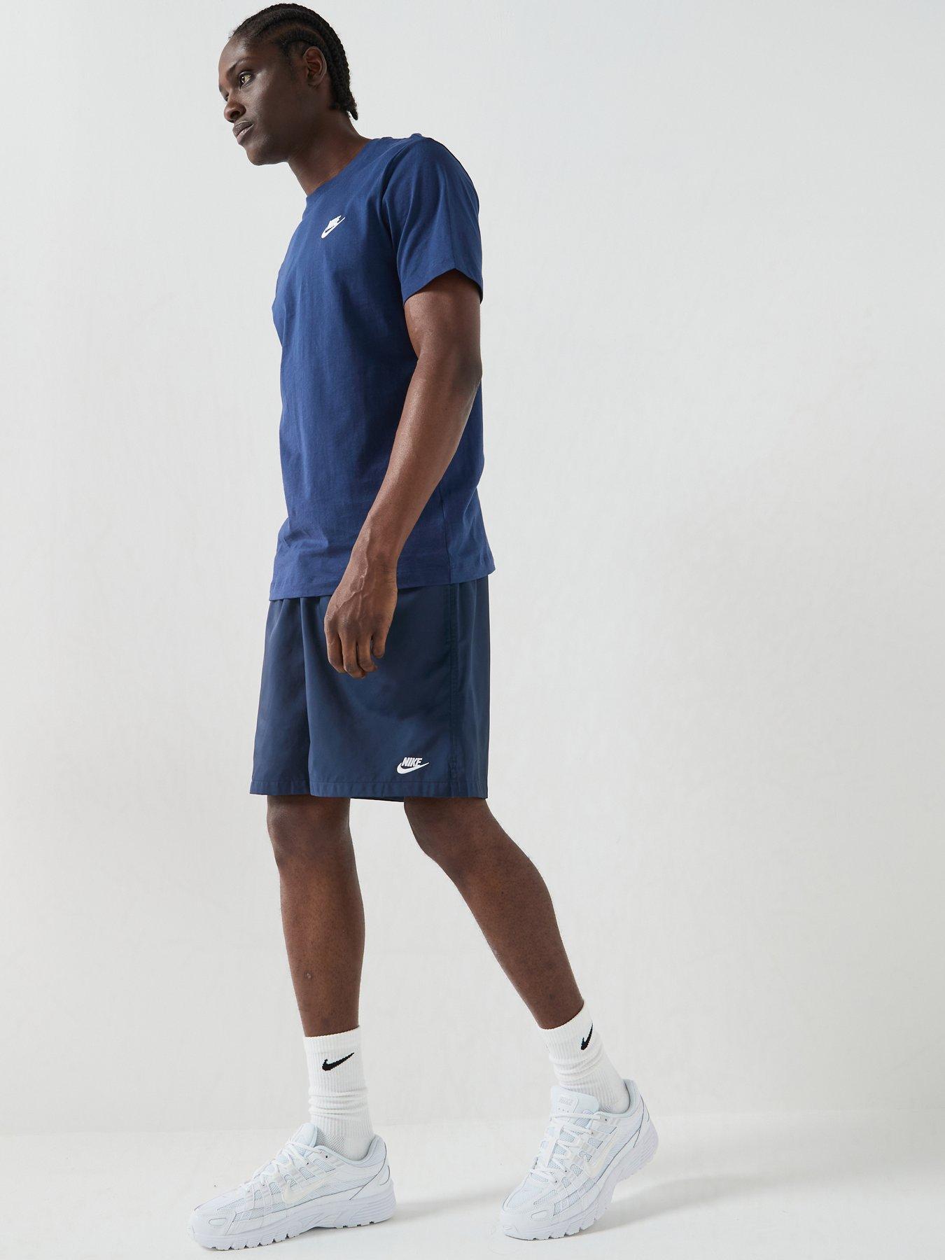 Image 3 of 7 of Nike Mens Club Flow Shorts - Blue