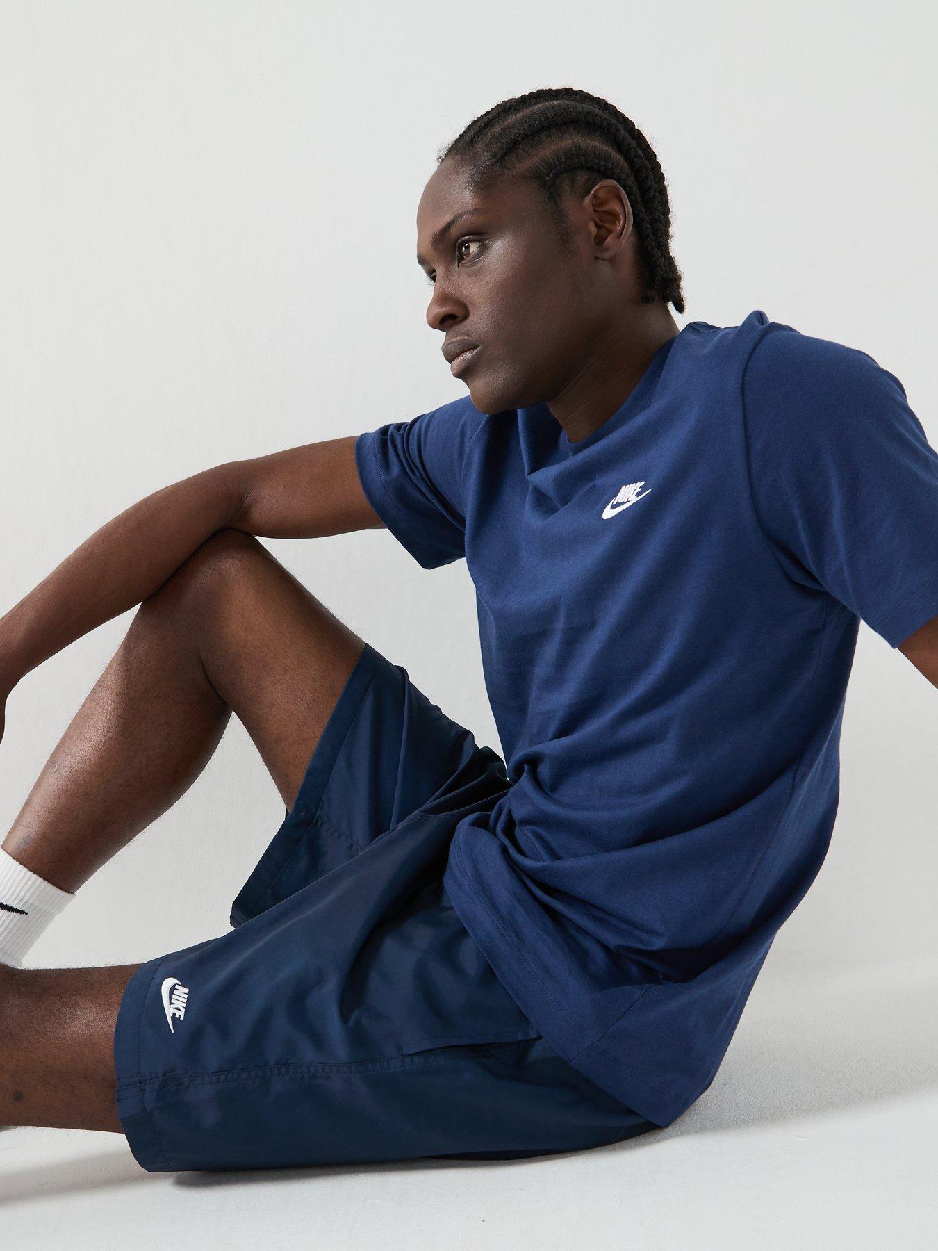 Image 5 of 7 of Nike Mens Club Flow Shorts - Blue