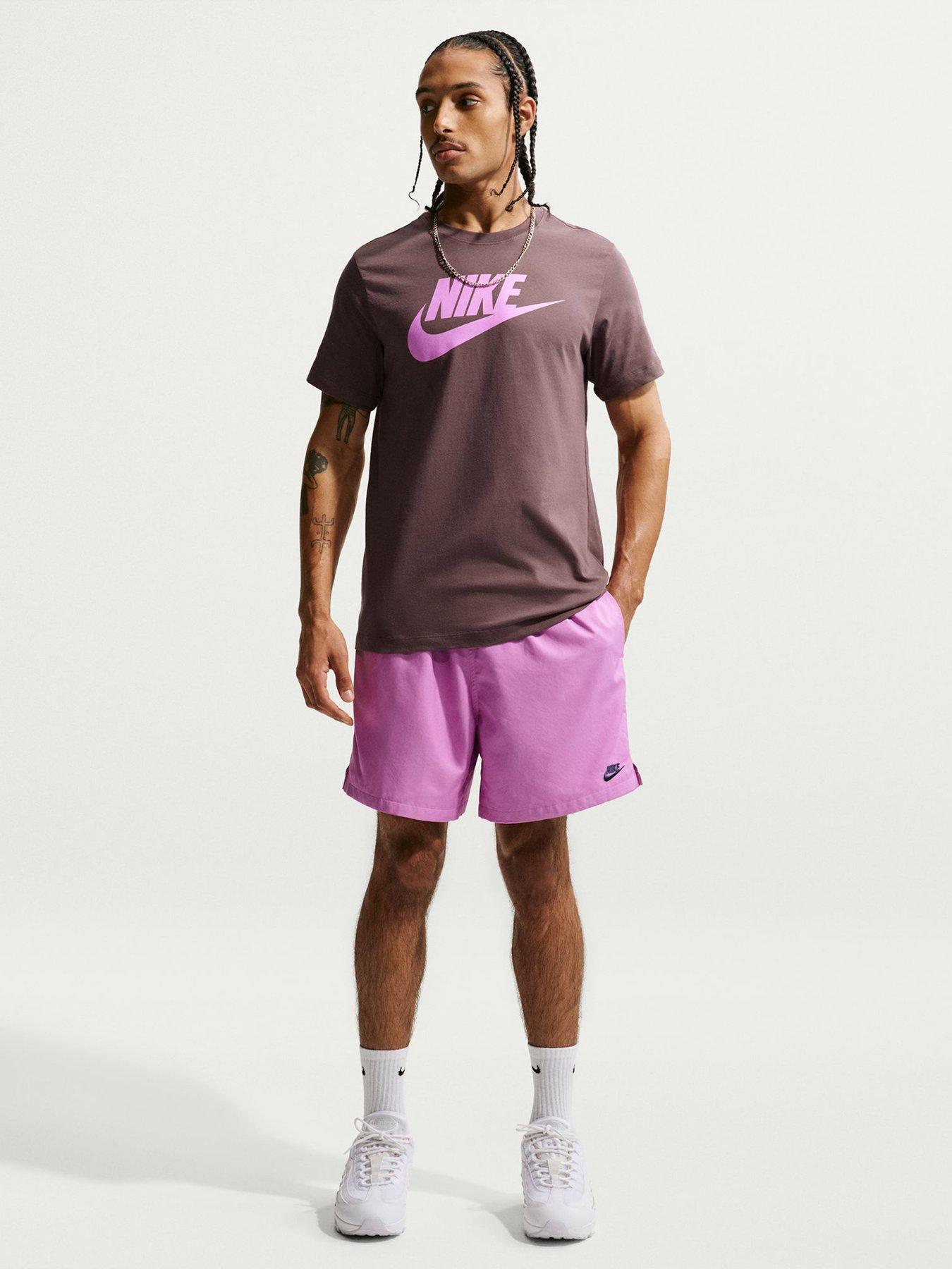 Image 3 of 5 of Nike Mens Club Flow Shorts - Purple