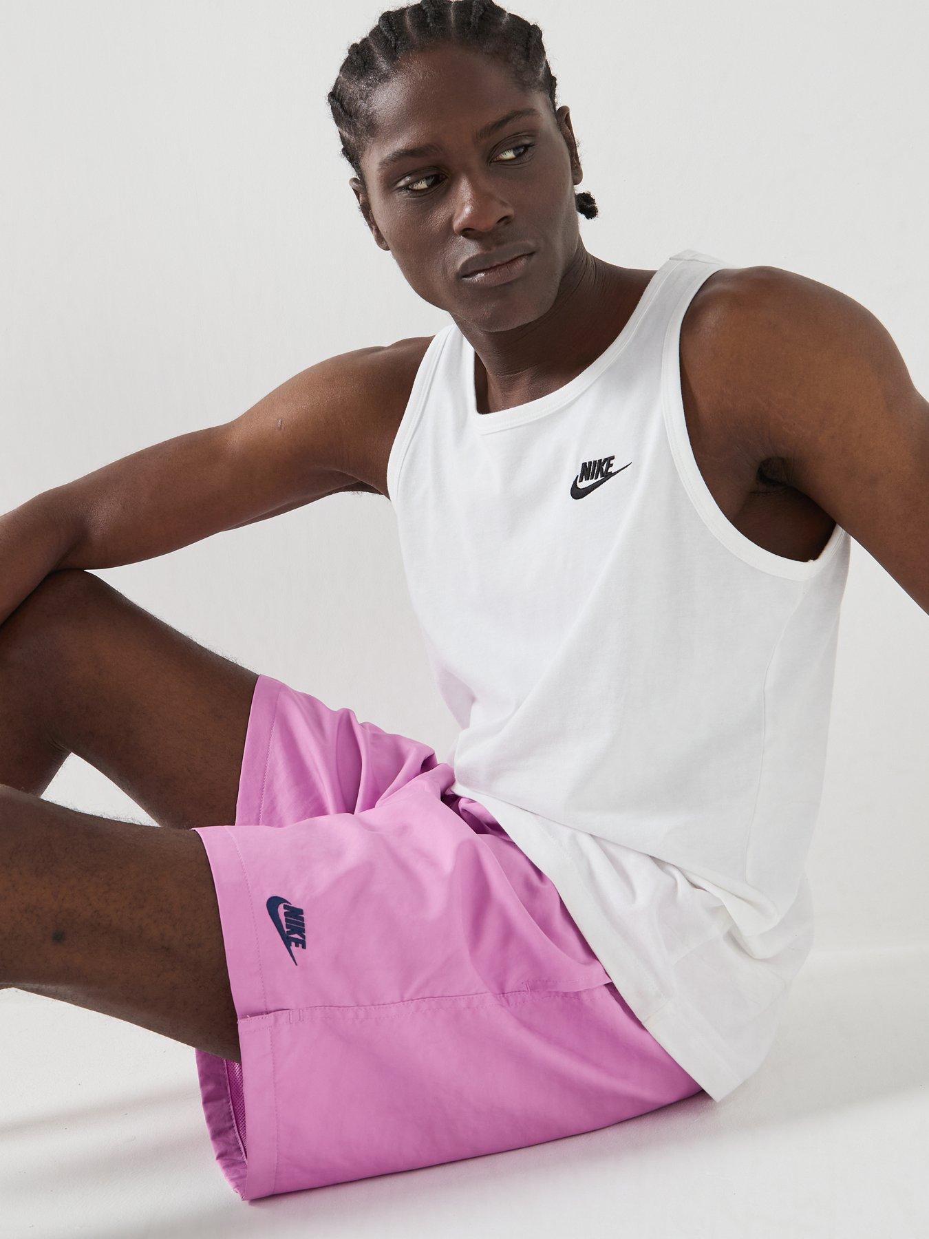 Image 5 of 5 of Nike Mens Club Flow Shorts - Purple