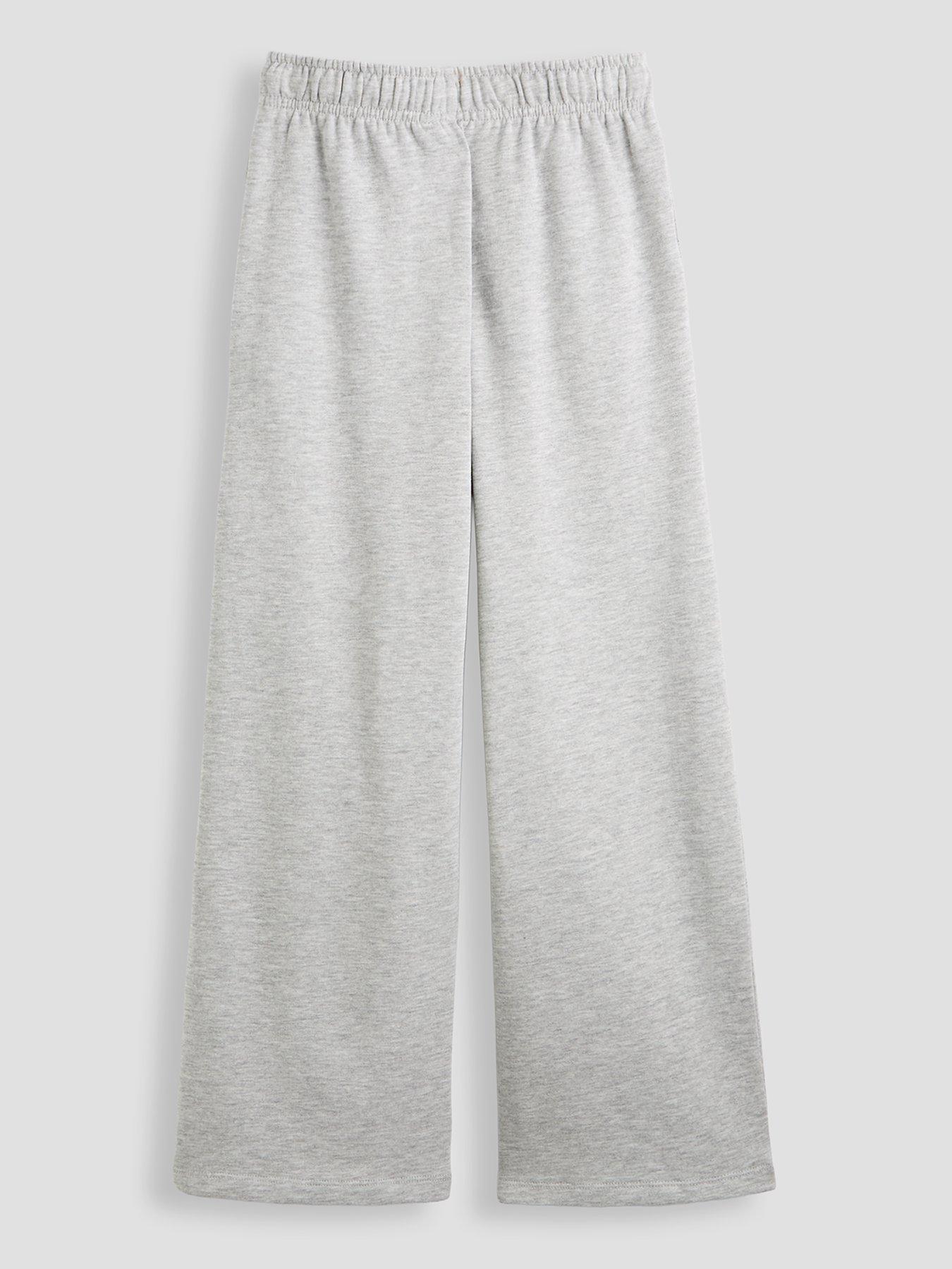 Image 2 of 4 of The Very Collection Girls Wide Leg Basic Jogger - Grey Marl