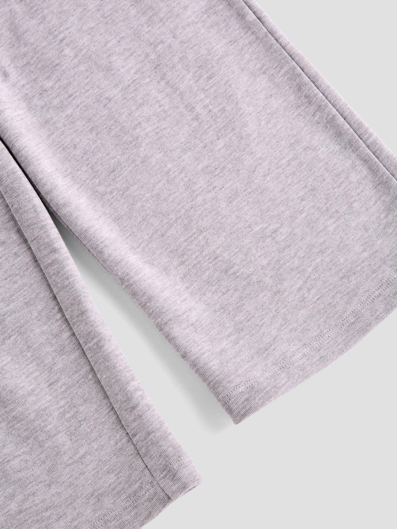 Image 4 of 4 of The Very Collection Girls Wide Leg Basic Jogger - Grey Marl