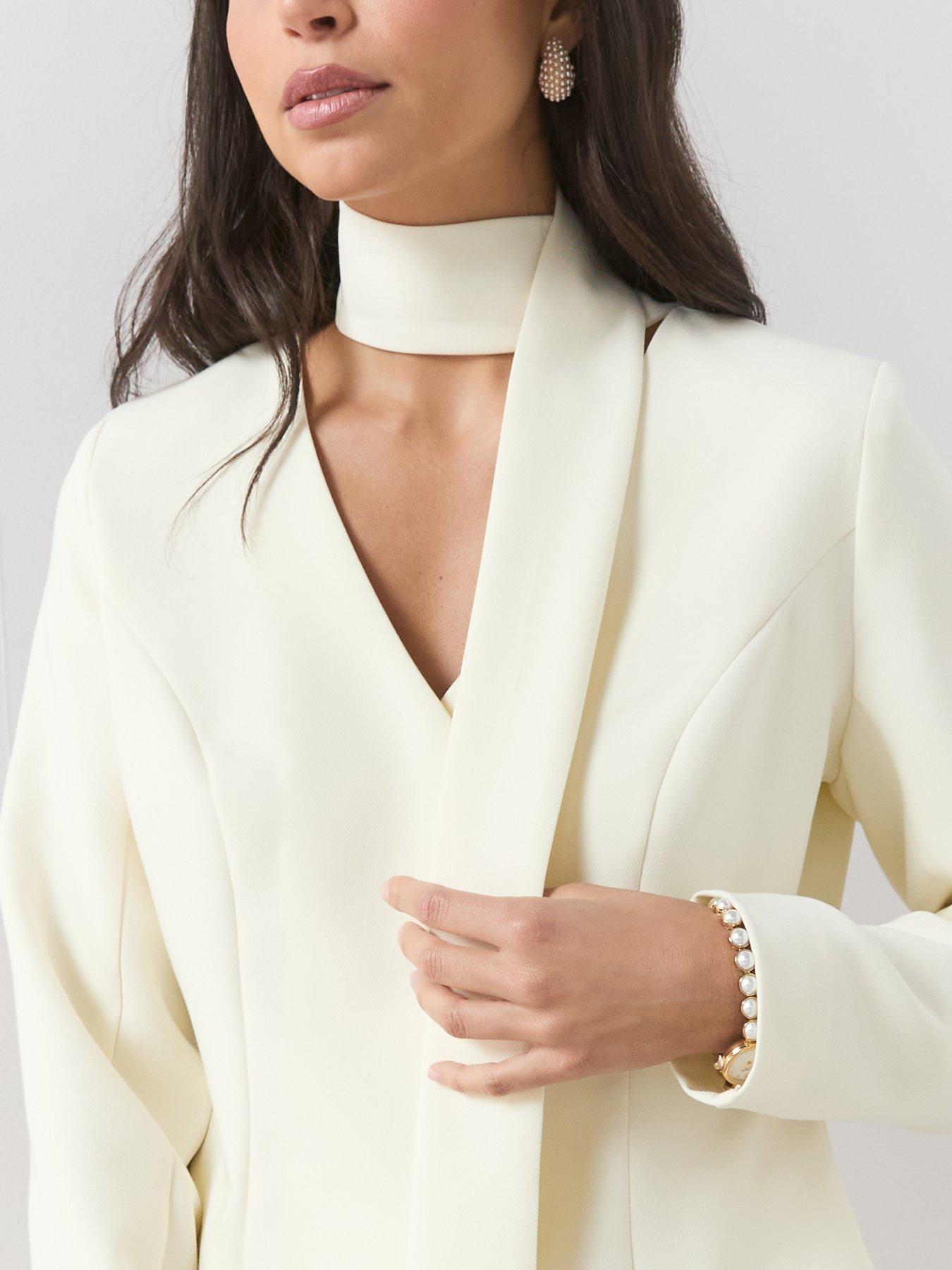 the-very-collection-scarf-co-ord-blazer-creamoutfit