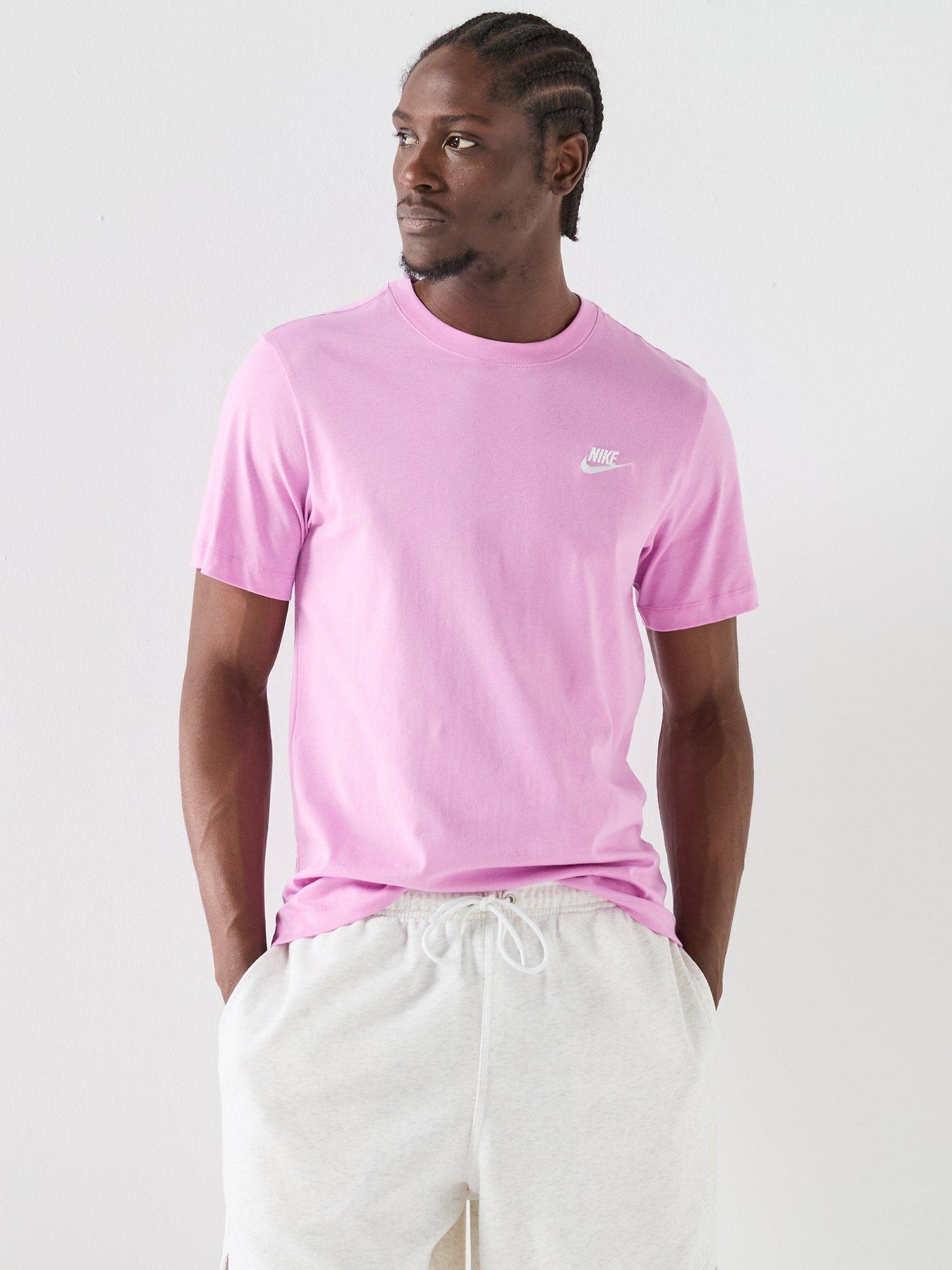 Nike Mens Sportswear Club T-Shirt - Pink