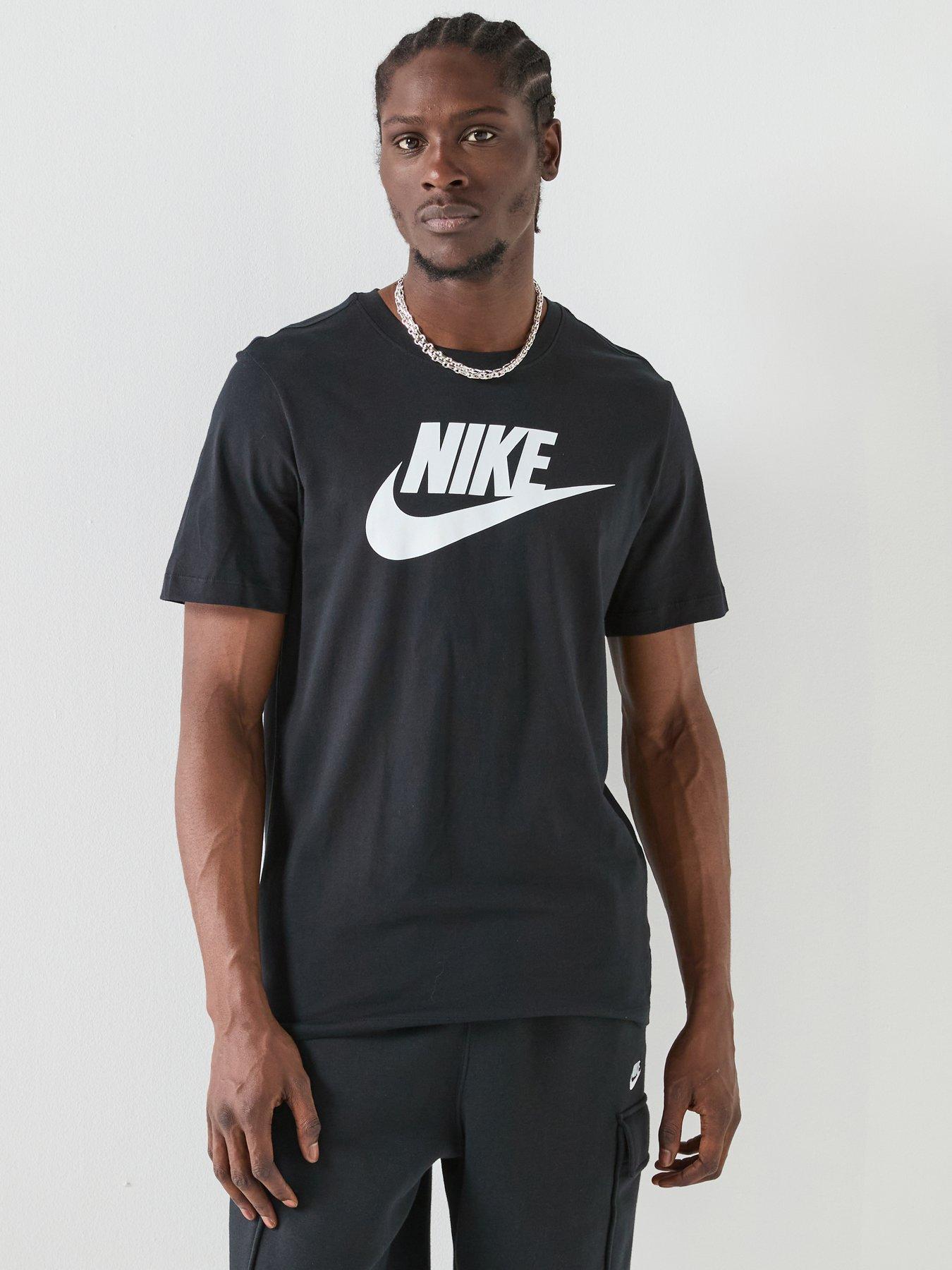 Nike Mens Sportswear Icon Futura T-Shirt - Black