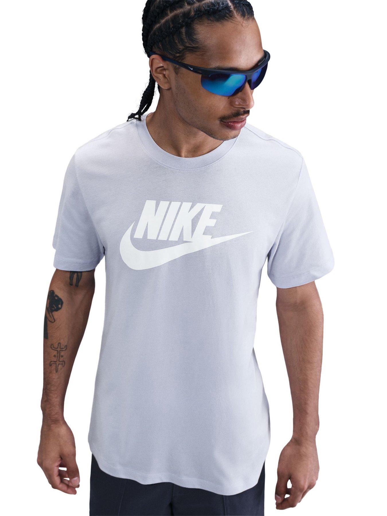 Nike Mens Sportswear Icon Futura T-Shirt - Grey