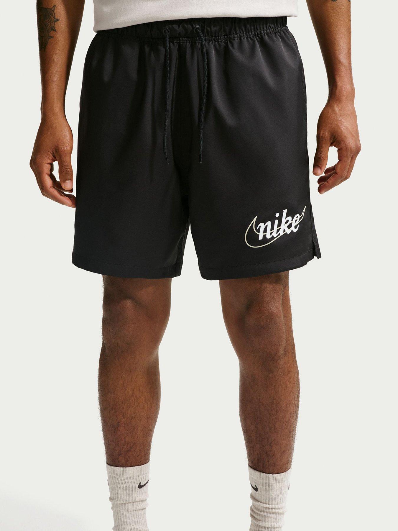 Image 1 of 5 of Nike Mens Club Woven Flow Shorts - Black