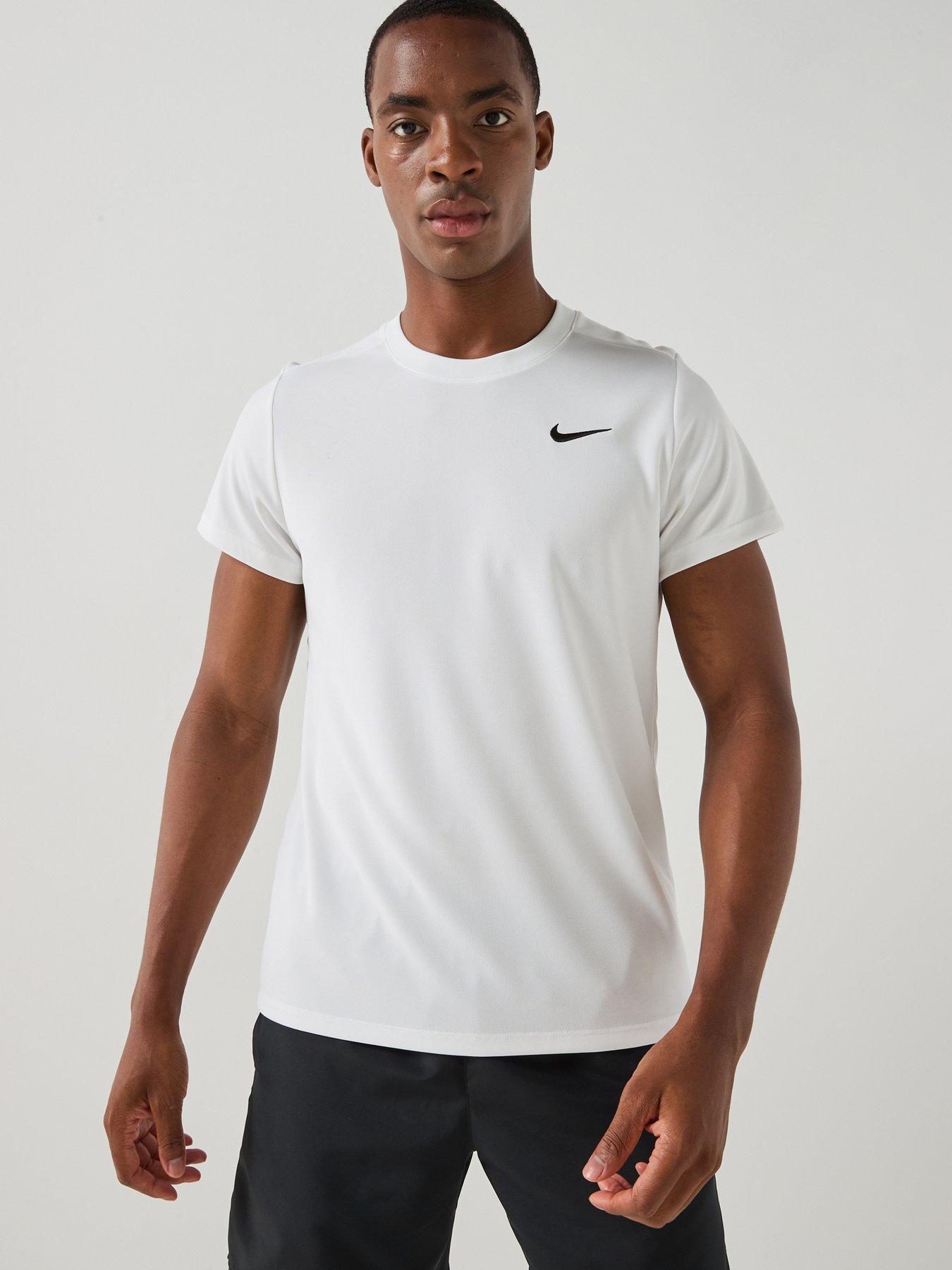 Nike Mens Tennis Victory Short Sleeve T-Shirt - White