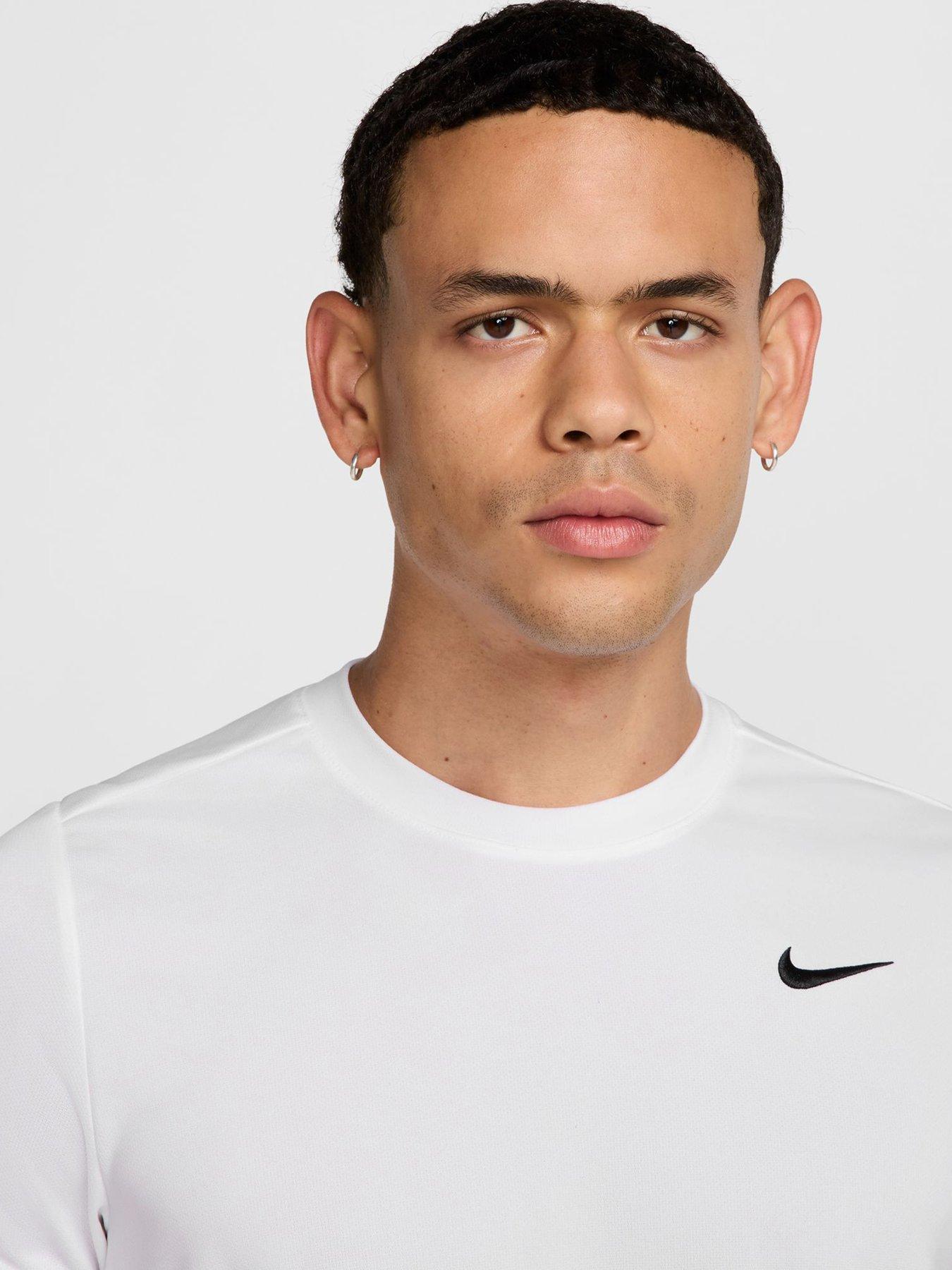 Image 4 of 6 of Nike Mens Tennis Victory Short Sleeve T-Shirt - White