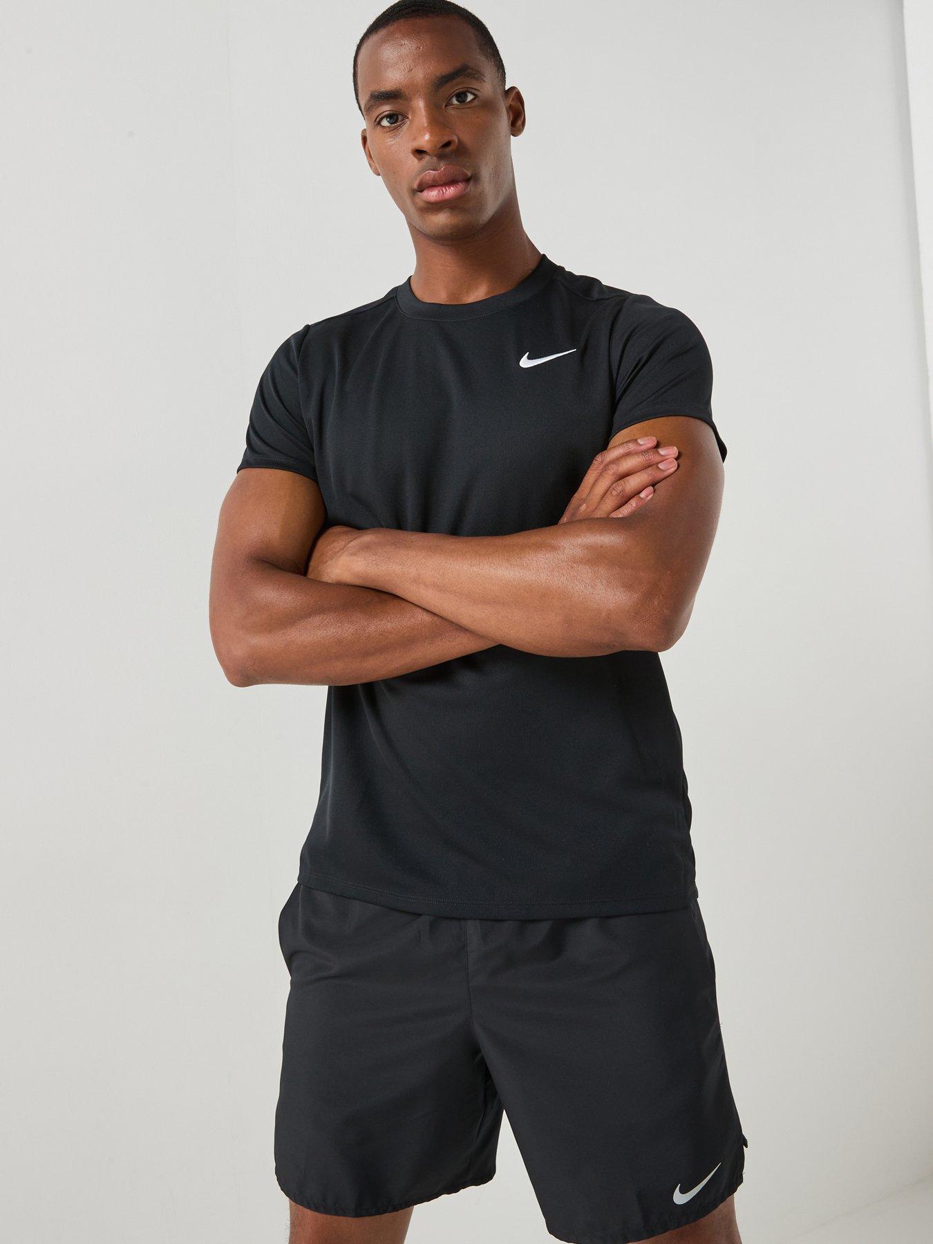 Nike Mens Tennis Victory Short Sleeve T-Shirt - Black