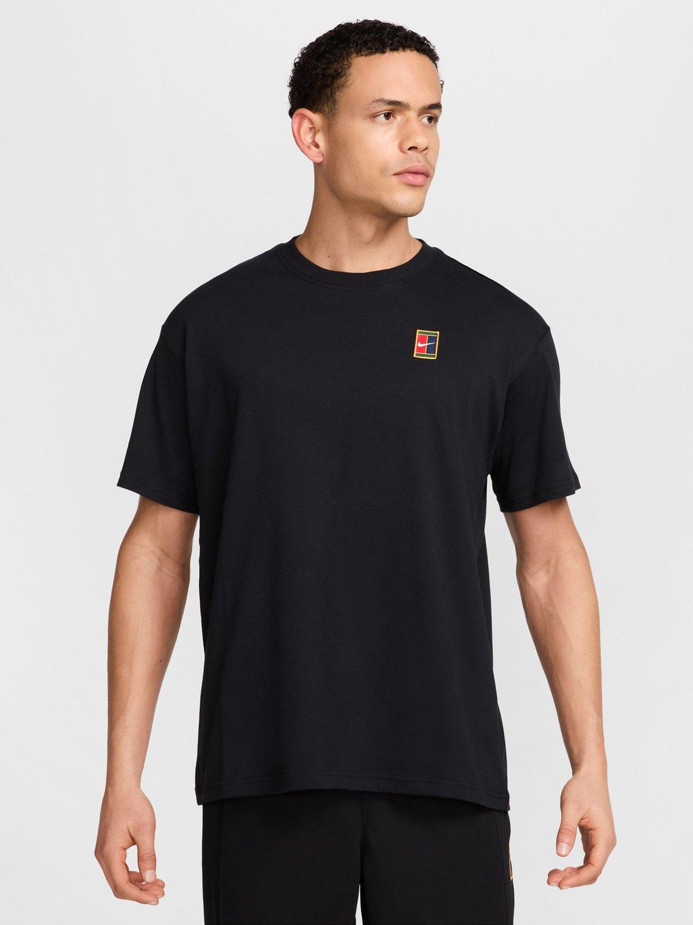 Nike Mens Tennis Short Sleeve 90 T-Shirt - Black
